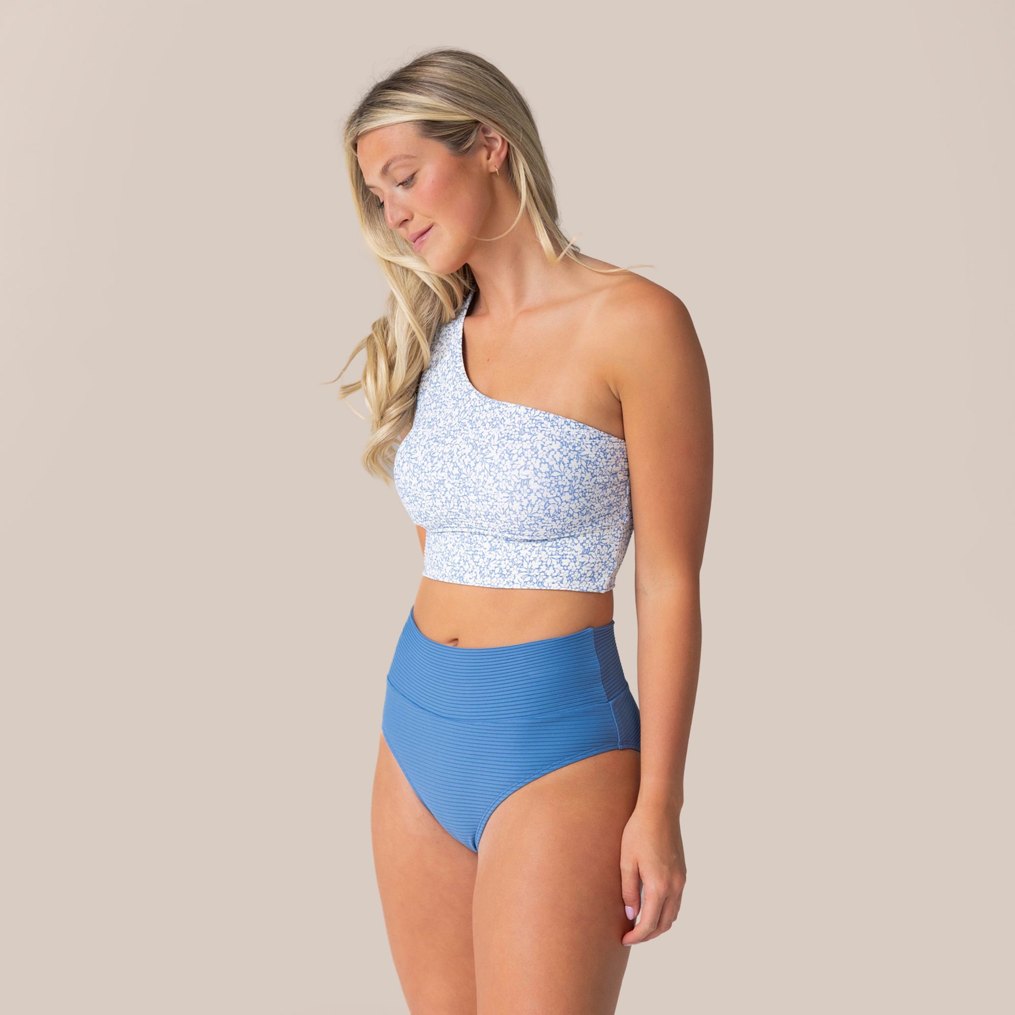 Nani Swimwear Women's One Shoulder Crop Bikini Top product image