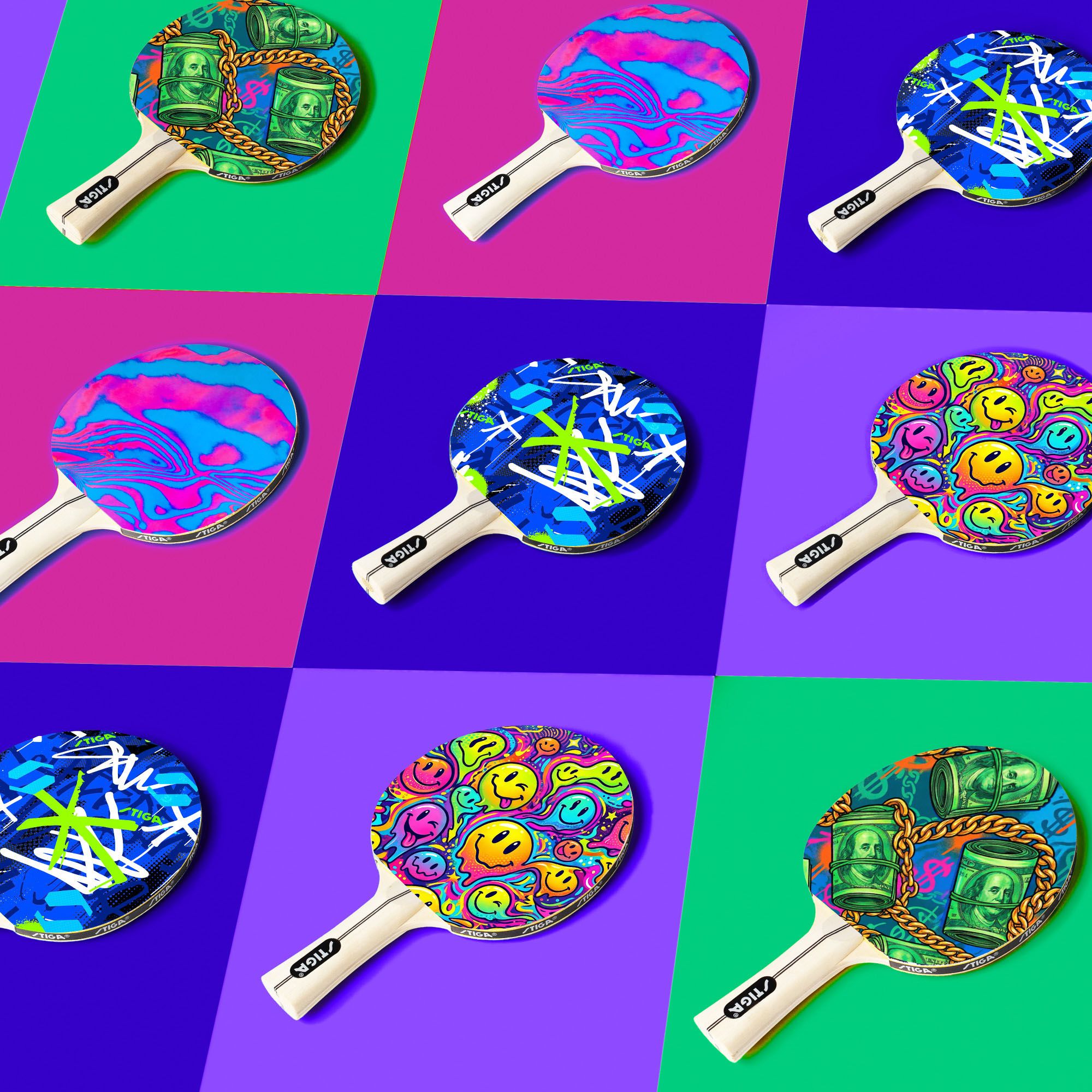 Stiga Recreational Graphic Table Tennis Paddle product image