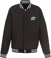 JH Design Dallas Stars Varsity Black Reversible Wool Jacket product image