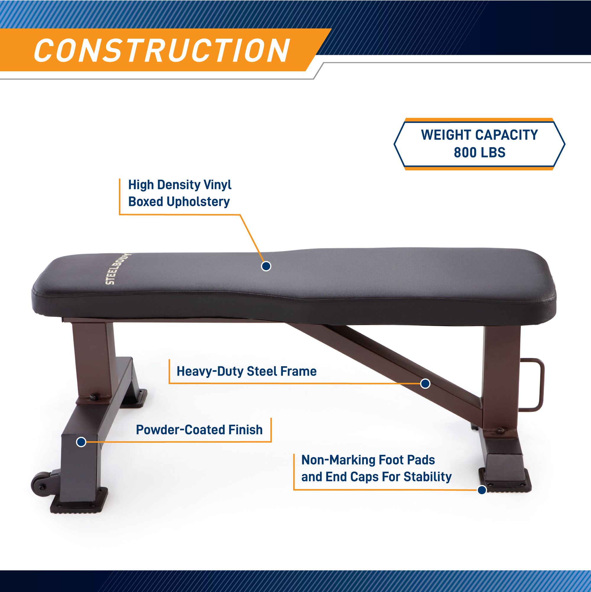SteelBody Flat Weight Bench product image