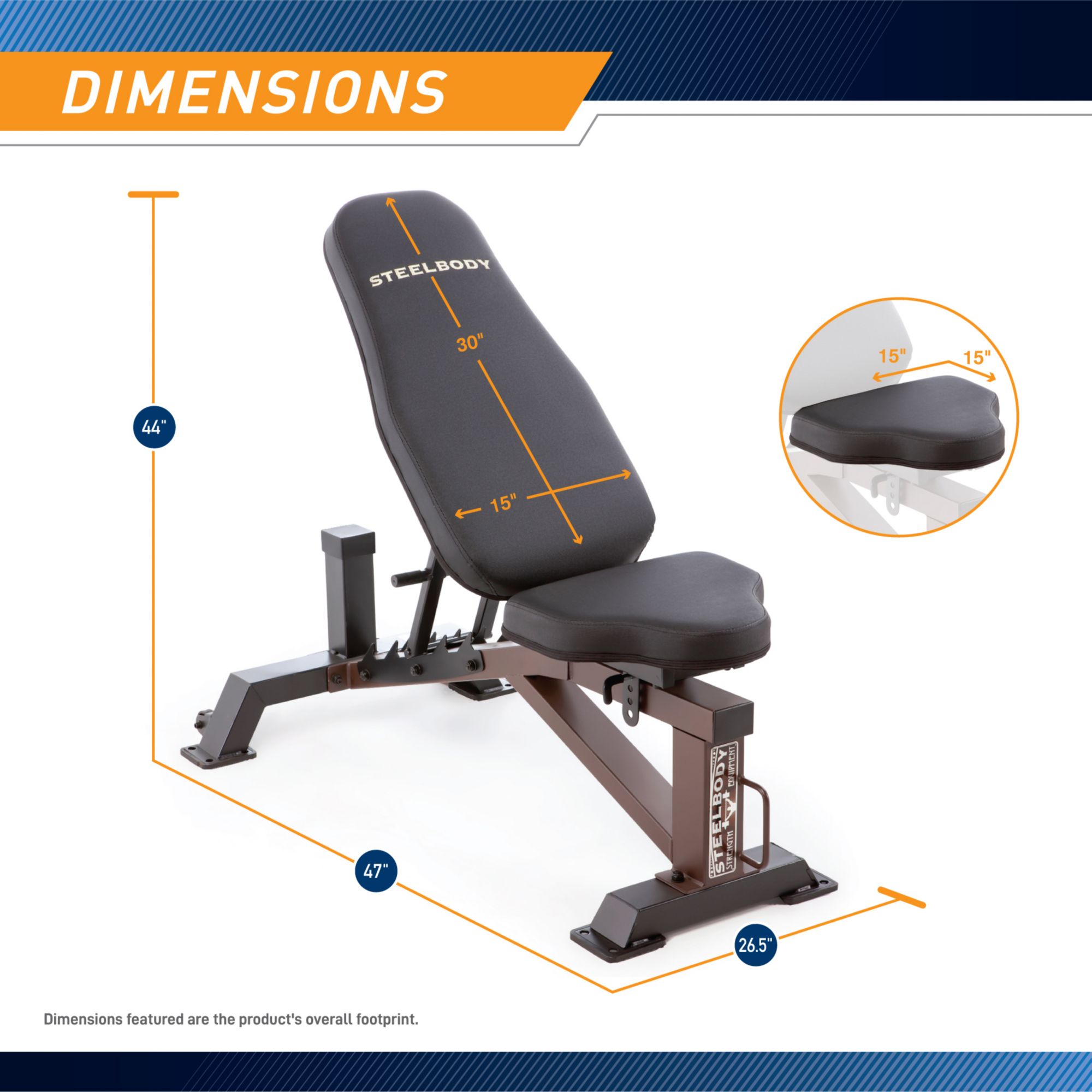 SteelBody Deluxe Utility Weight Bench product image