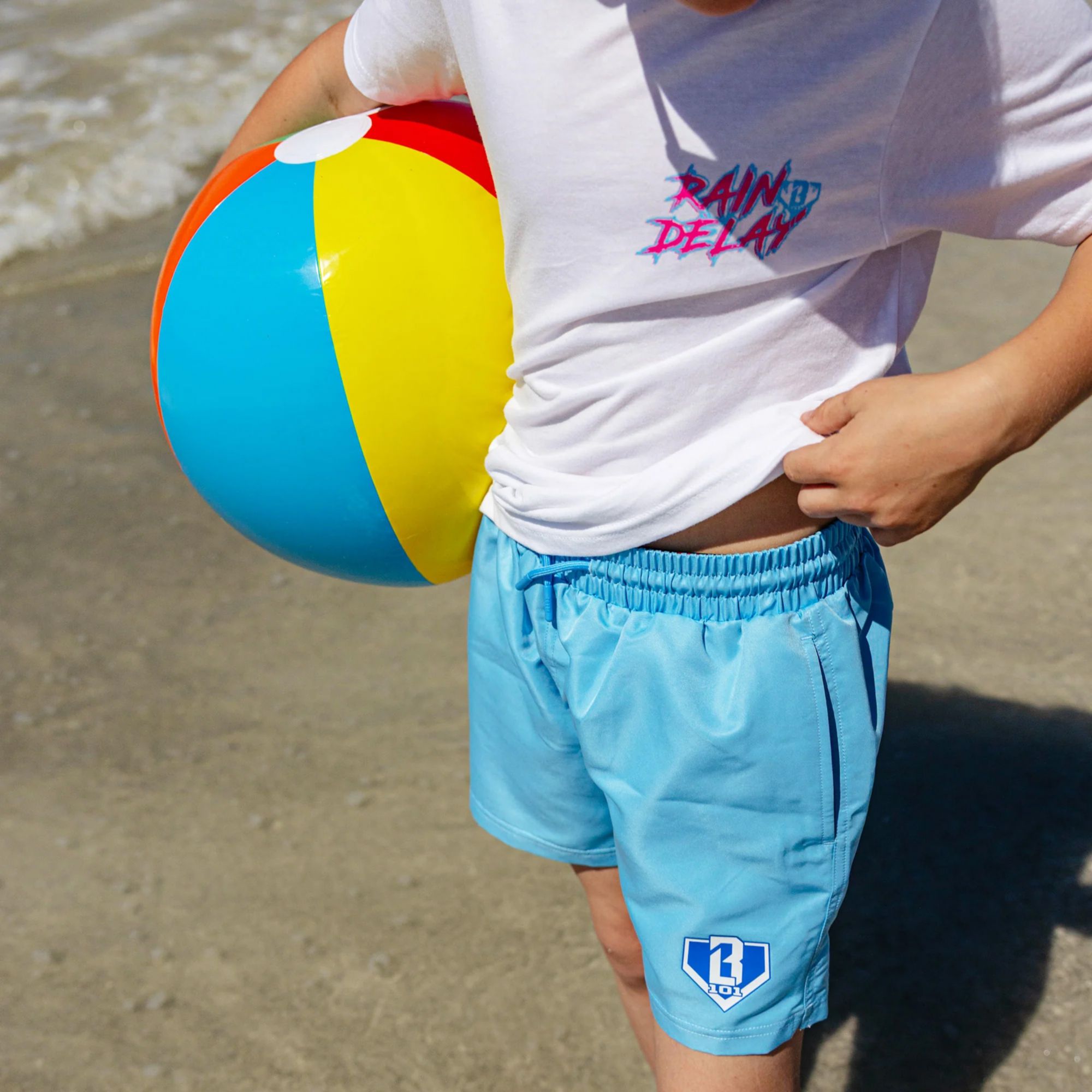 Baseball Lifestyle 101 Boys' Baseline Swim Trunks product image