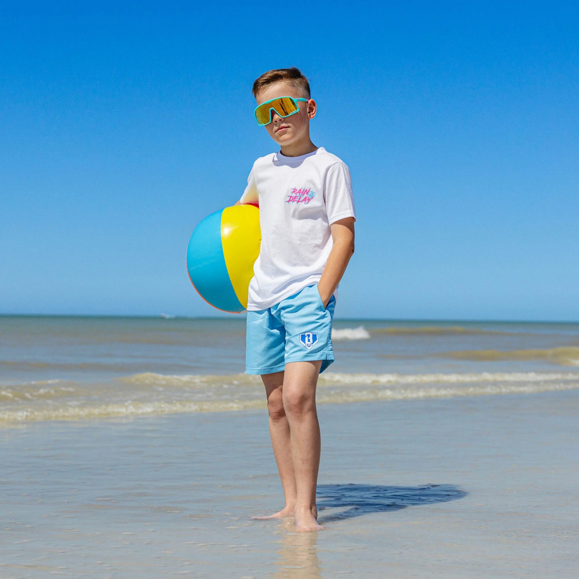 Baseball Lifestyle 101 Boys' Baseline Swim Trunks product image