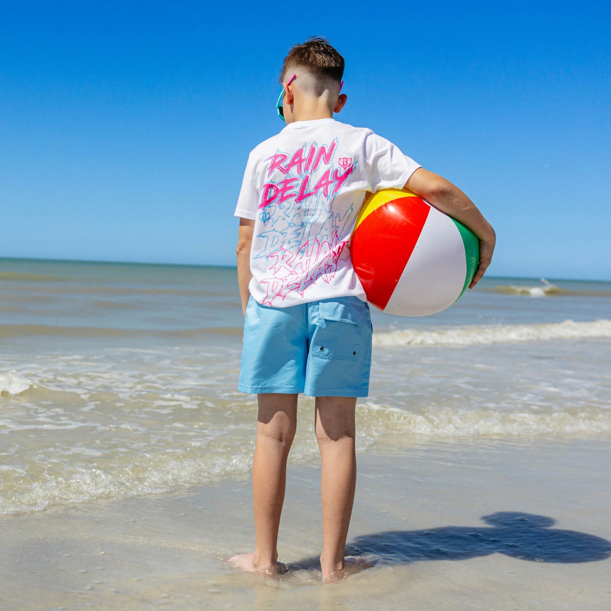 Baseball Lifestyle 101 Boys' Baseline Swim Trunks product image