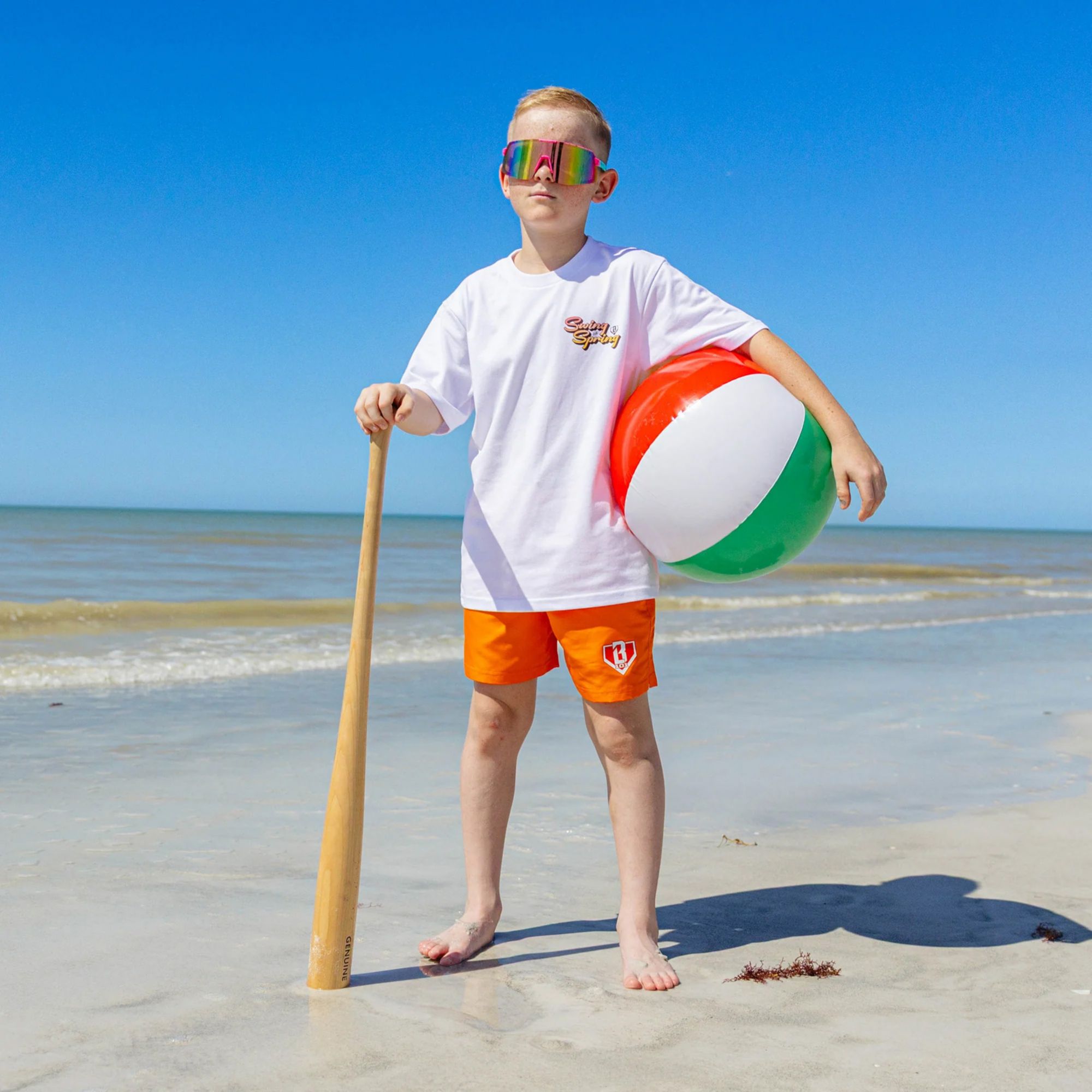 Baseball Lifestyle 101 Boys' Baseline Swim Trunks product image