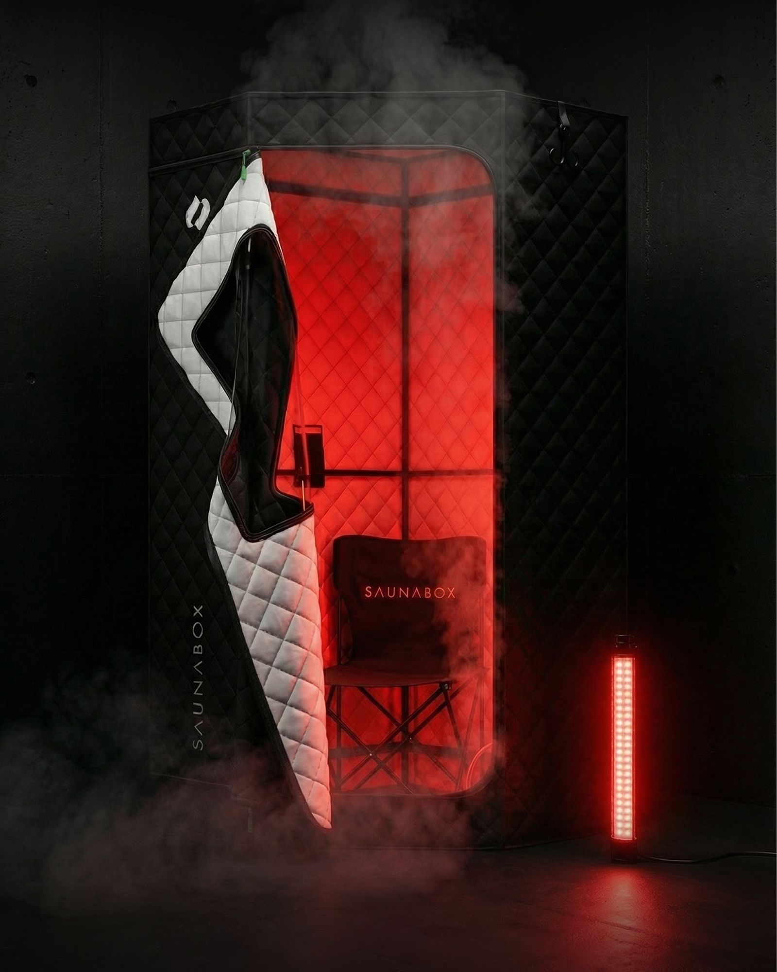 SaunaBox SmartSteam Pro With Red-Light Therapy product image