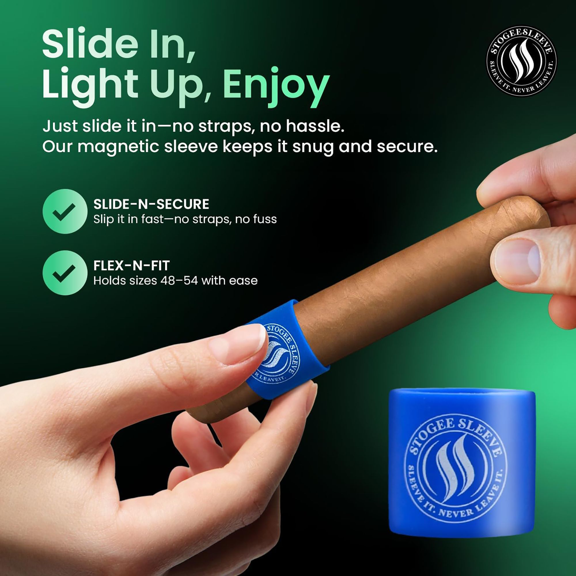 StogieSleeve Magnetic Cigar Holder product image