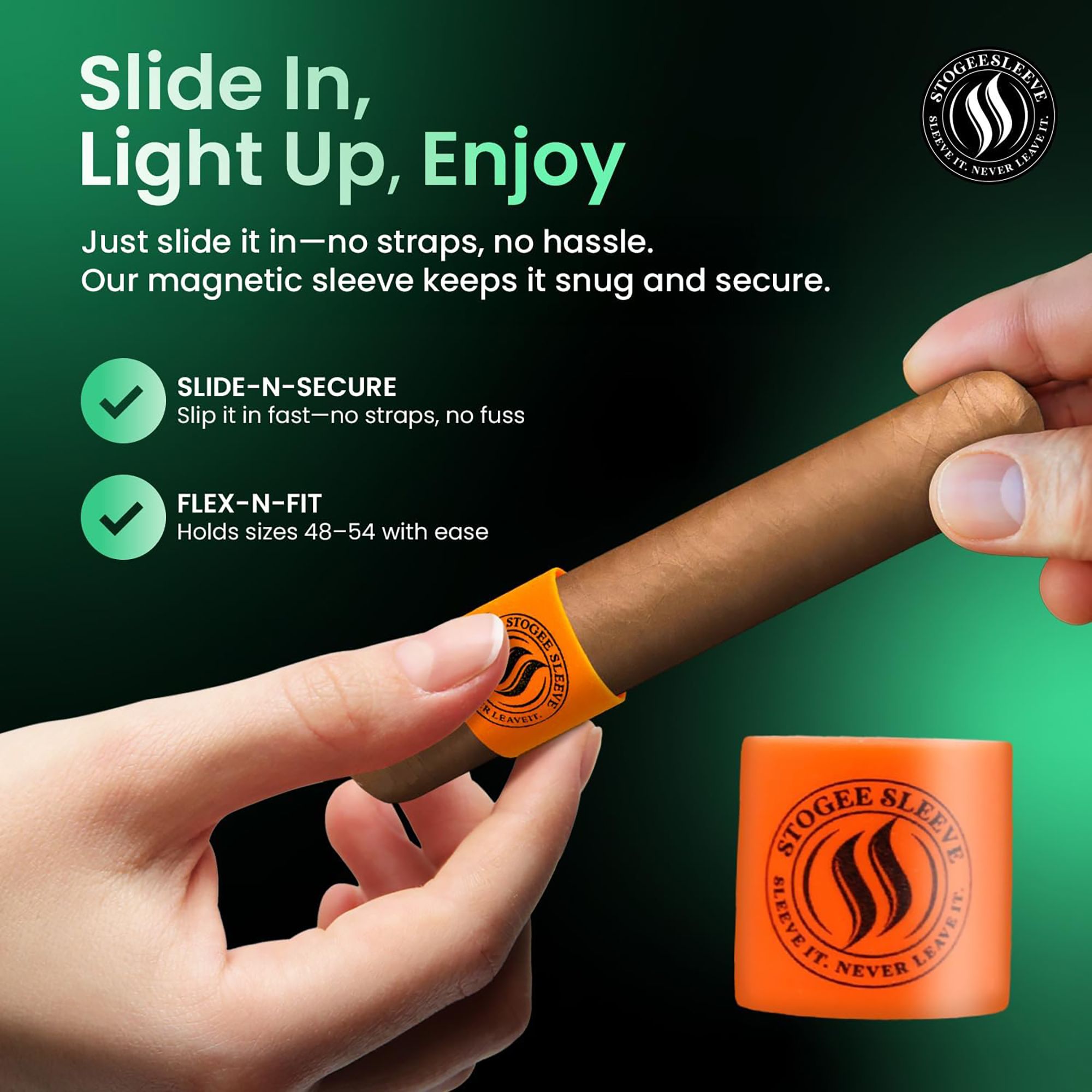 StogieSleeve Magnetic Cigar Holder product image