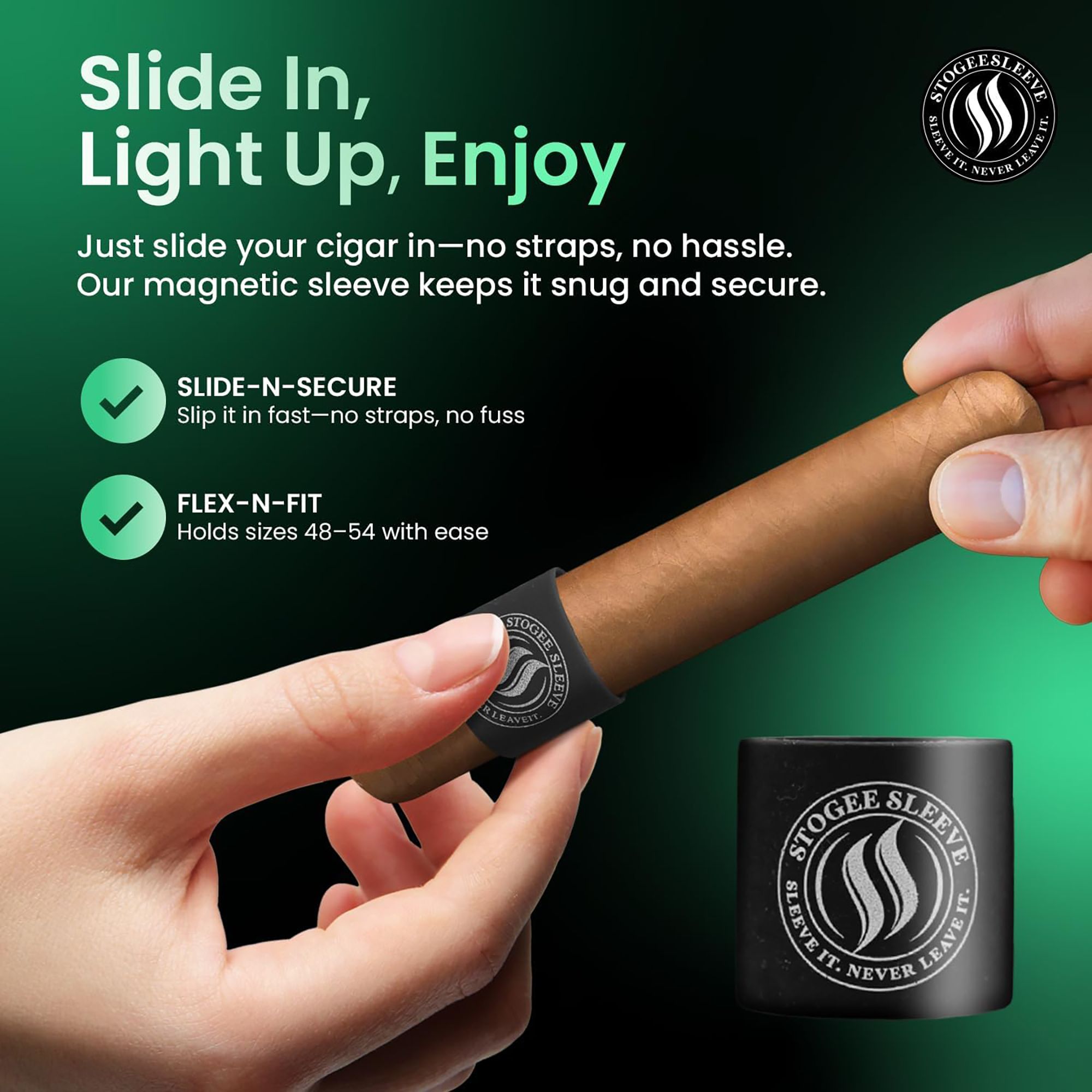 StogieSleeve Magnetic Cigar Holder product image