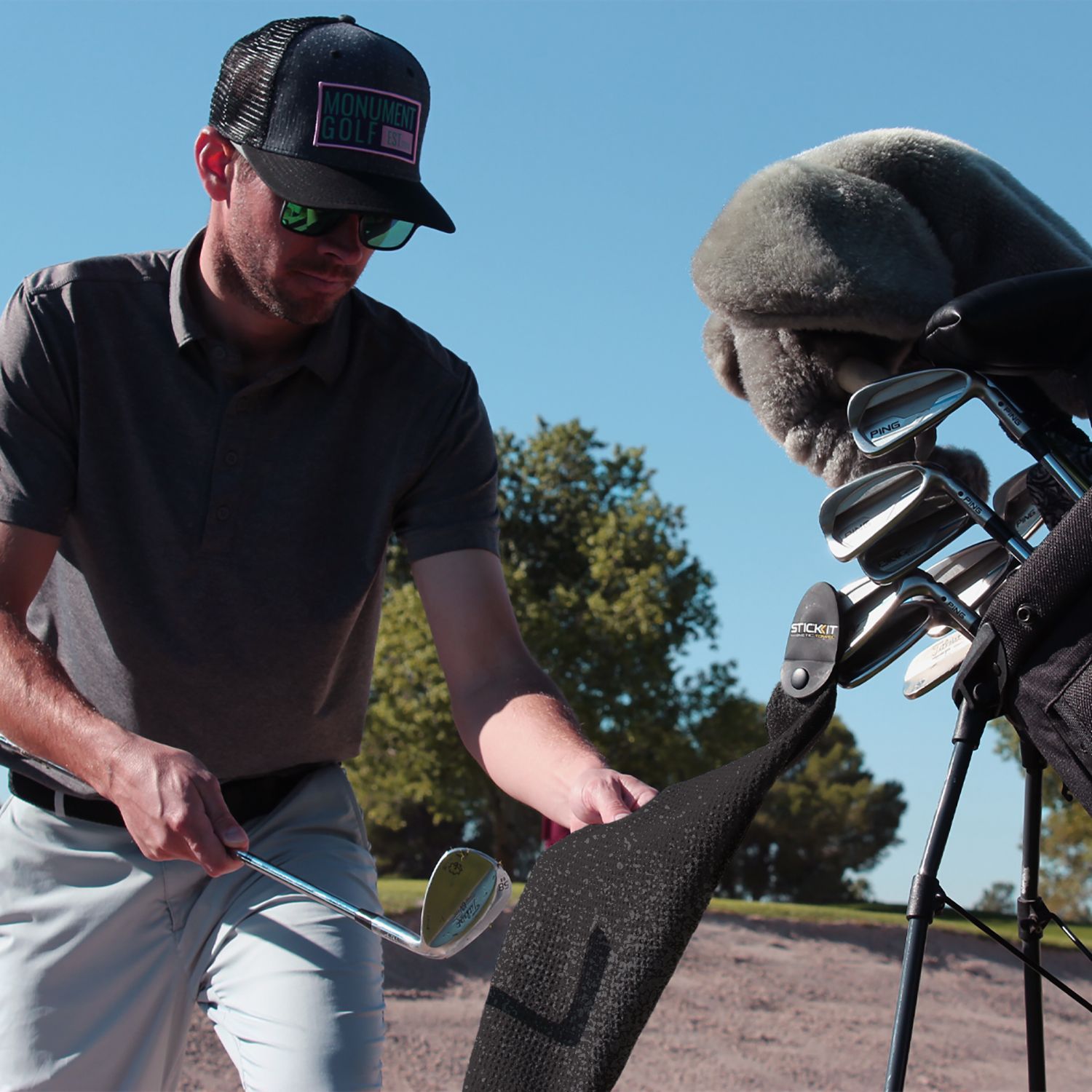 STICKIT Magnetic Golf Towel product image