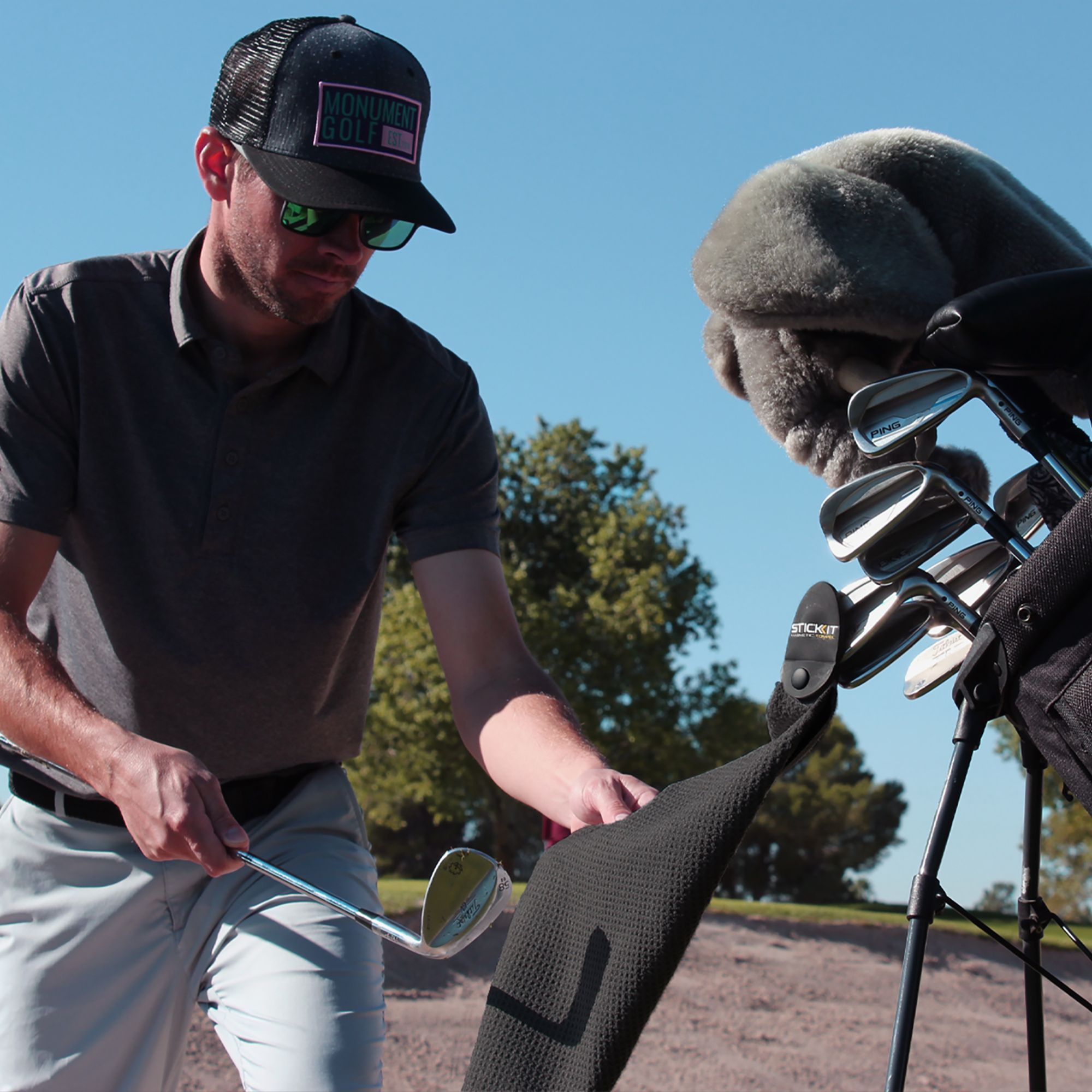 STICKIT Magnetic Golf Towel product image