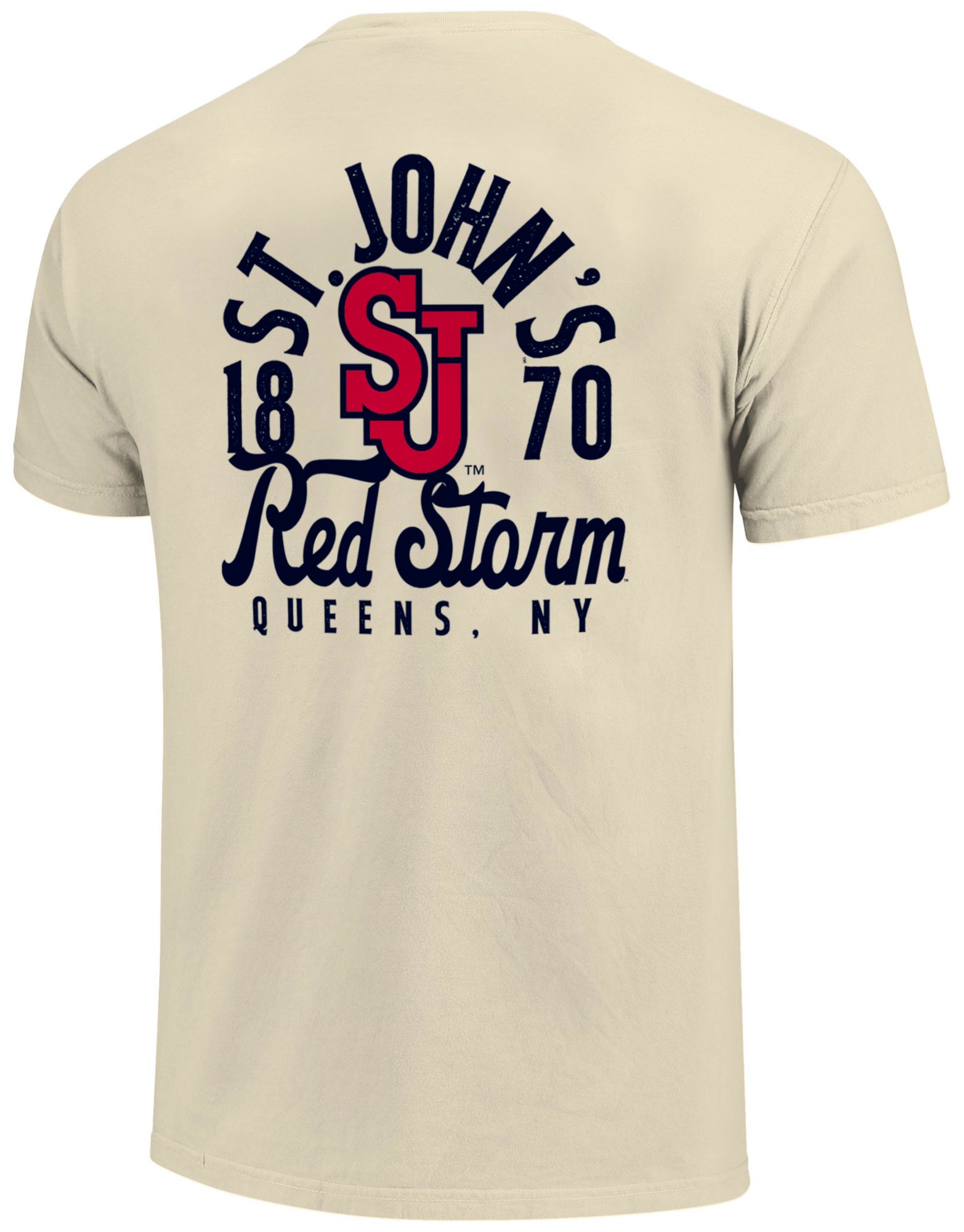 Image One Men's St. John's Red Storm Ivory Oversized T-Shirt product image