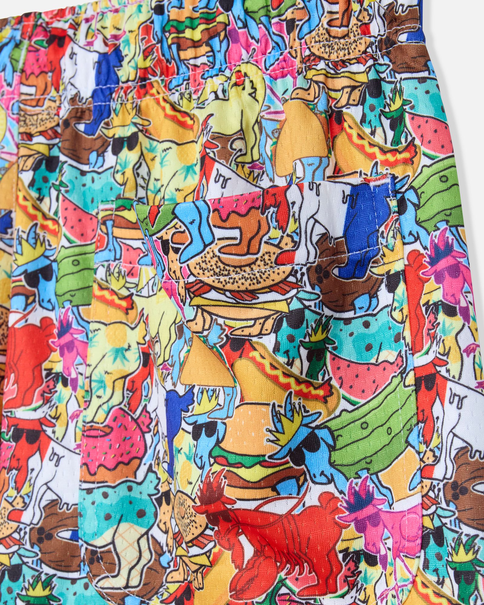 GOAT USA Boys' Sticker AOP Mesh Shorts product image