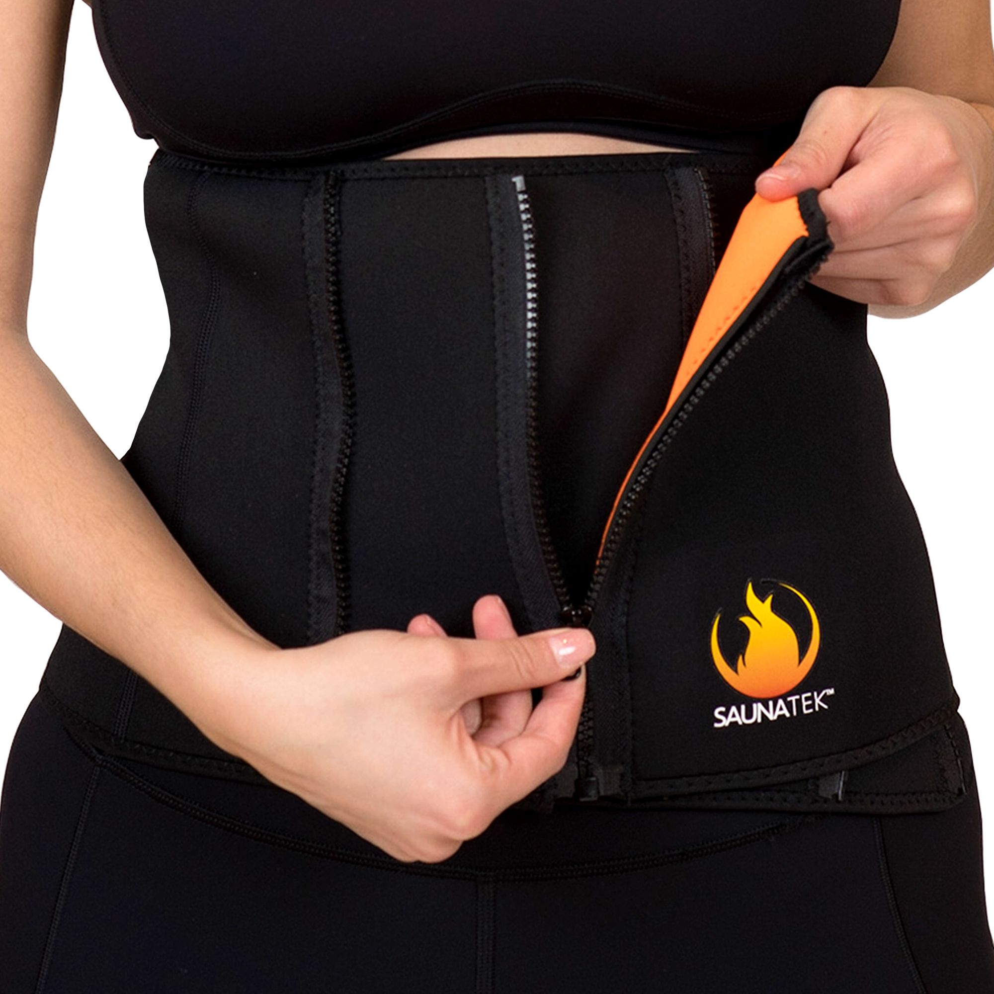 SaunaTek 5 Zipper Waist Trimmer Belt product image