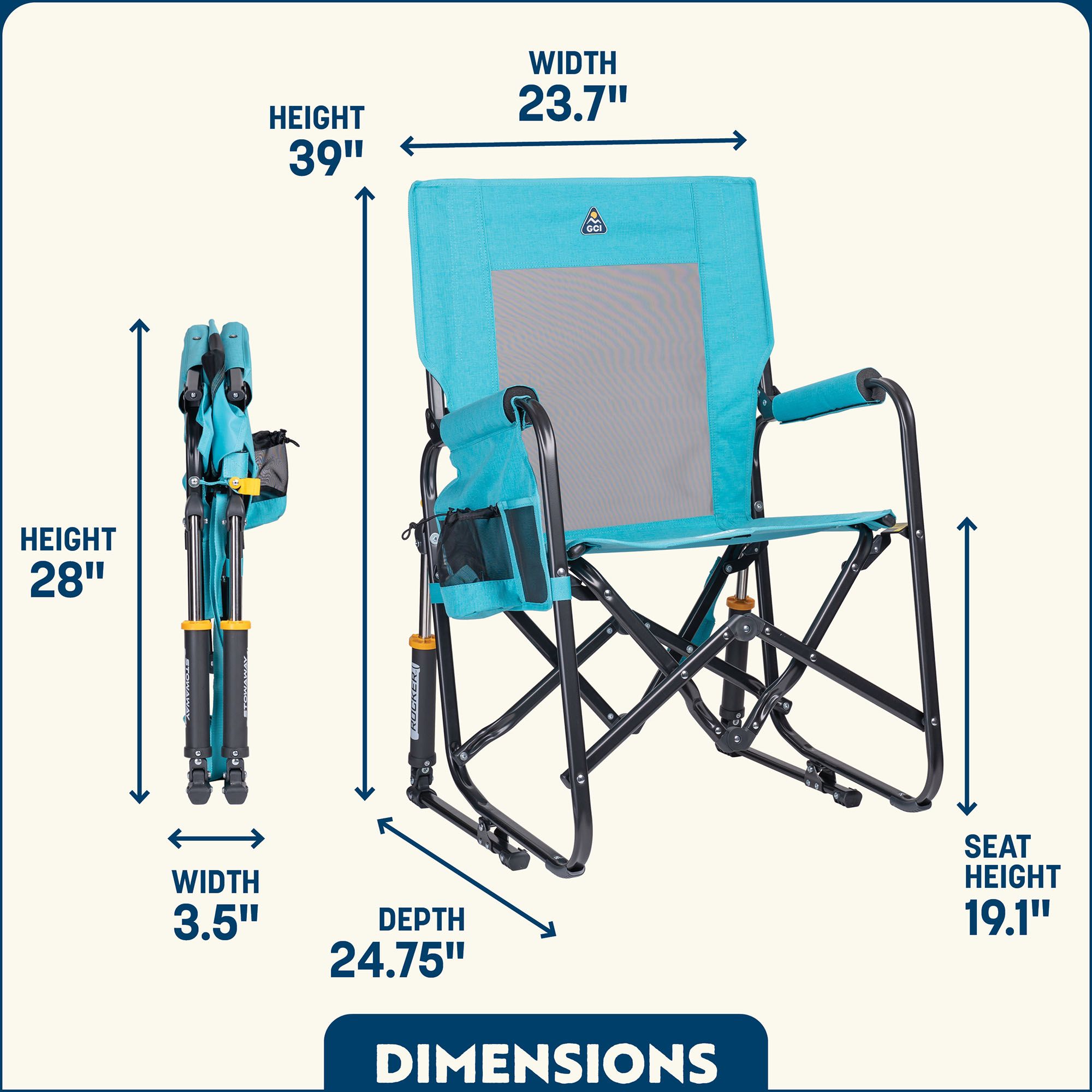 GCI Outdoor Stowaway Rocker product image
