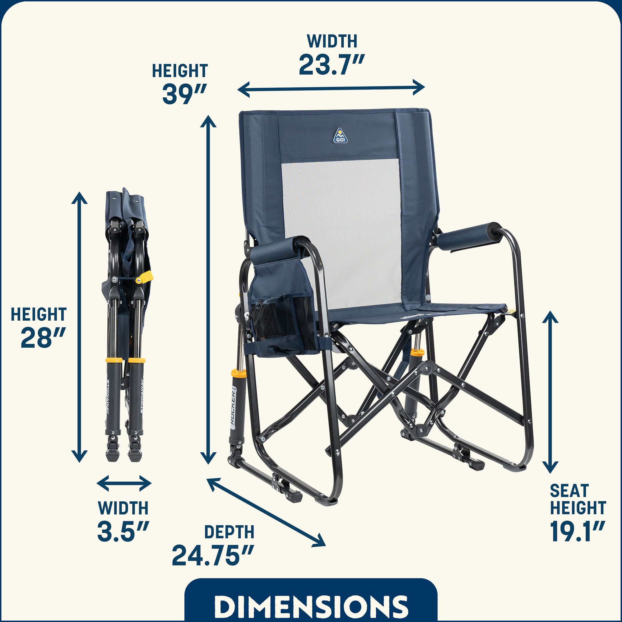 GCI Outdoor Stowaway Rocker product image