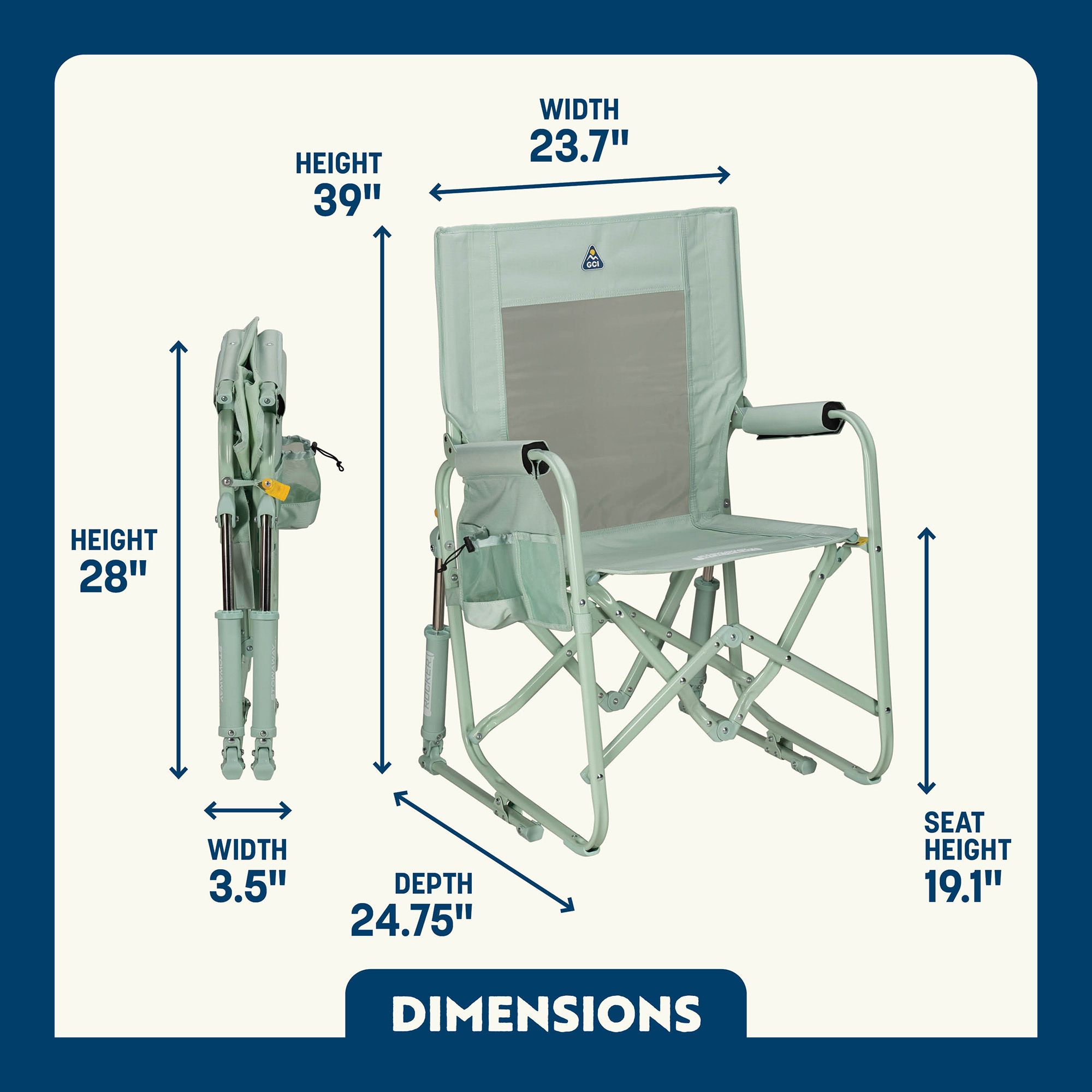 GCI Outdoor Stowaway Rocker product image
