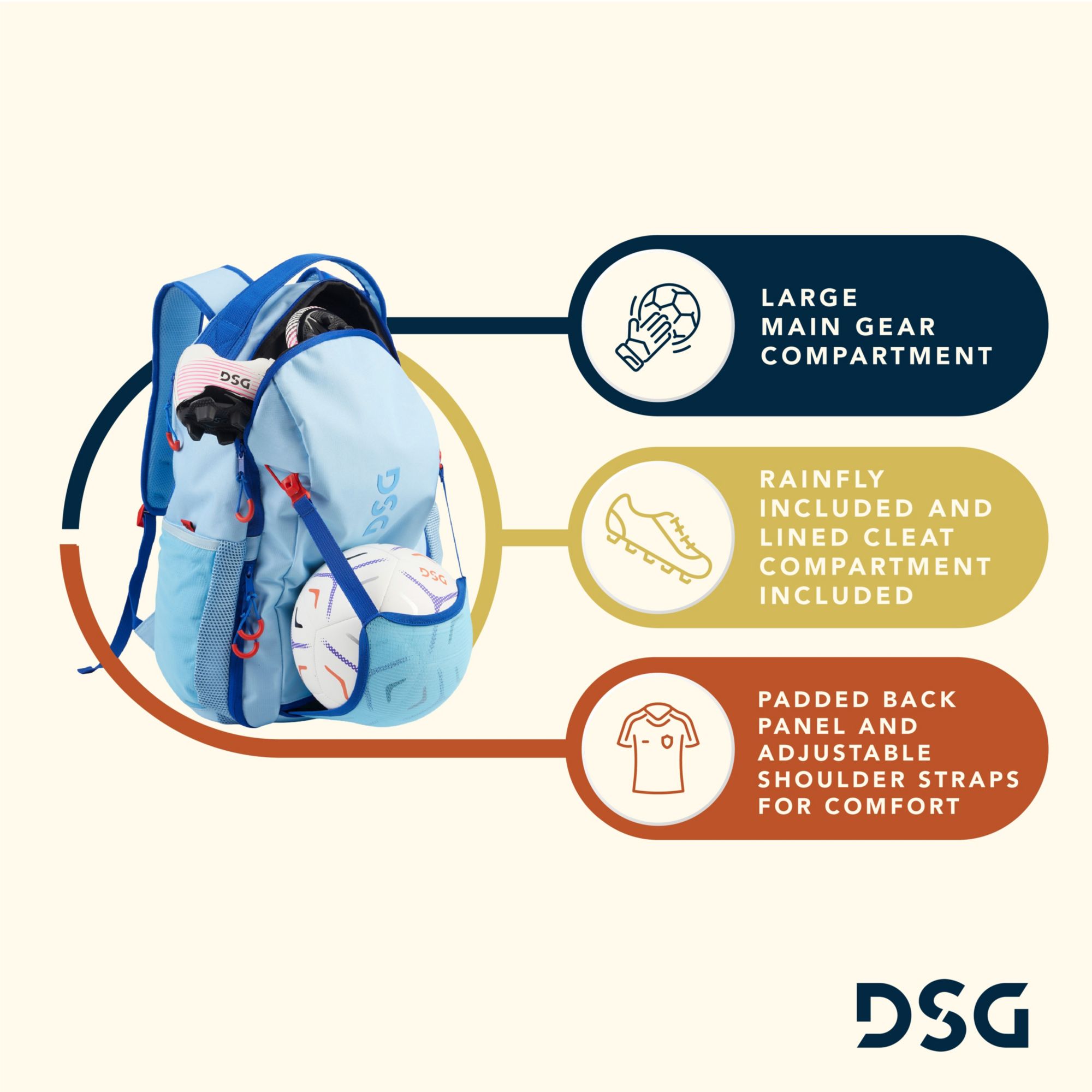 Dick's Sporting Goods Adult Soccer Backpack - Blue product image