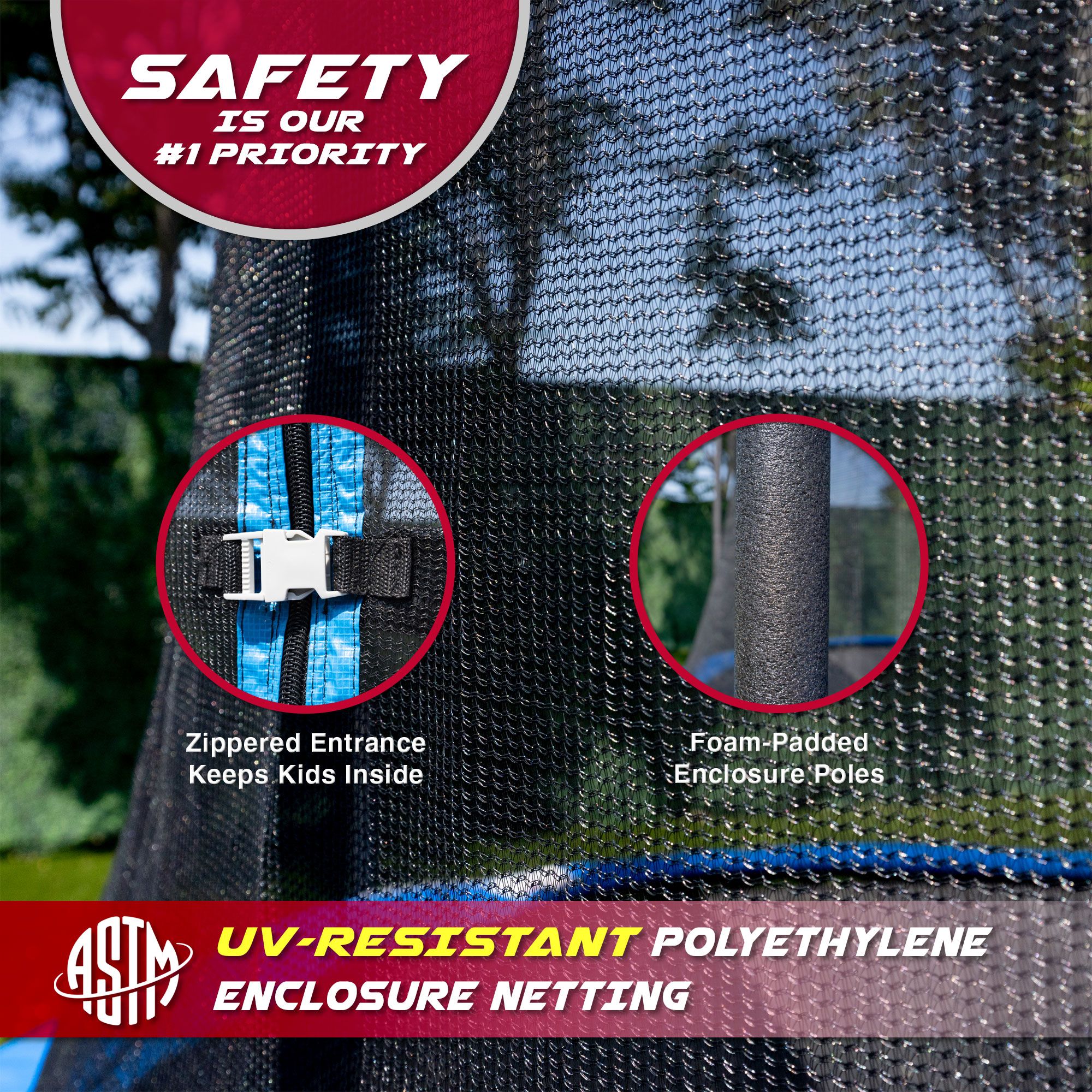 TruJump 10 Foot Trampoline with Enclosure product image