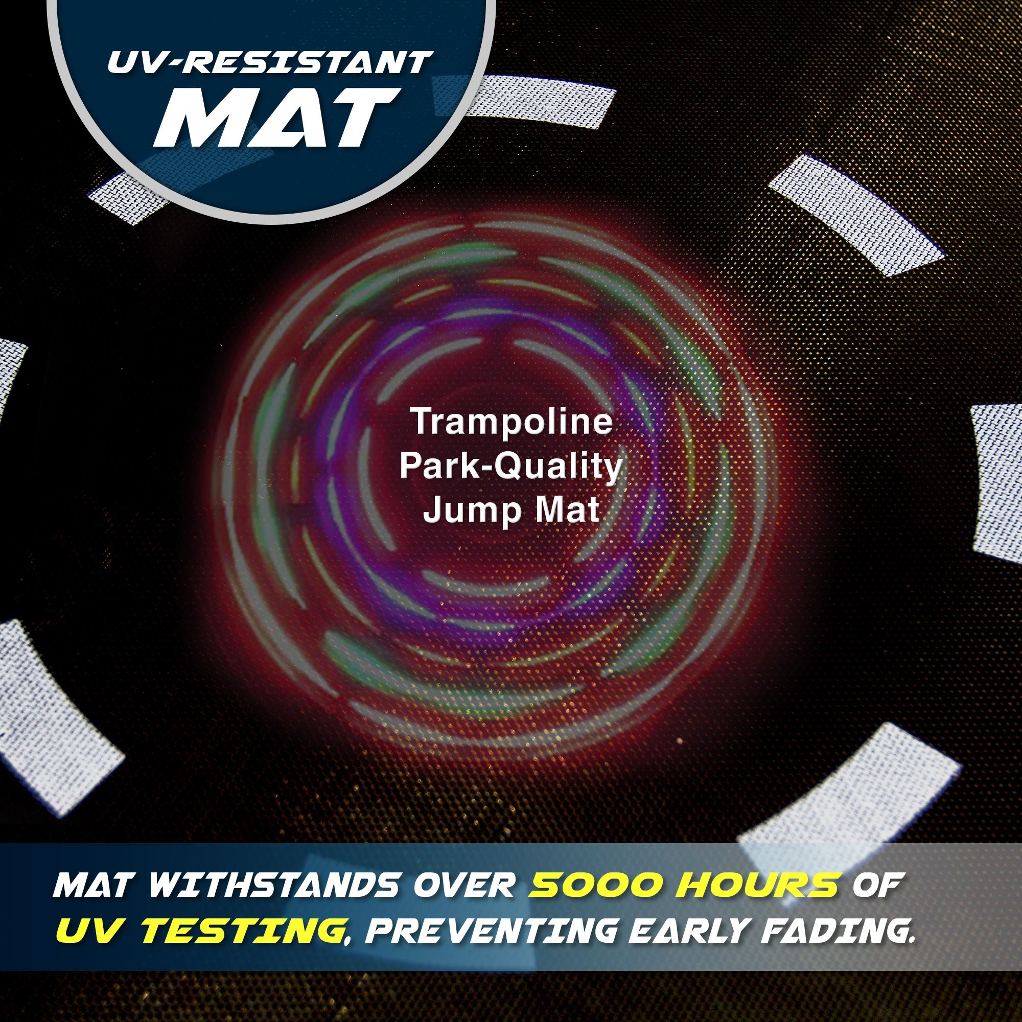 TruJump 12 Foot Trampoline Enclosure and Spin Light product image