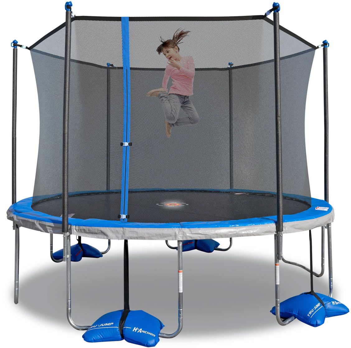 TruJump 12 Foot Trampoline Enclosure and Spin Light