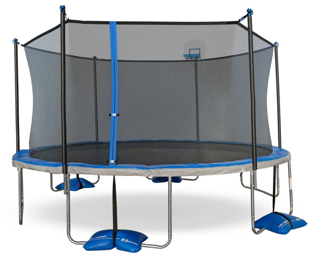 TruJump 15 Foot Trampoline with Net and AirDunk product image