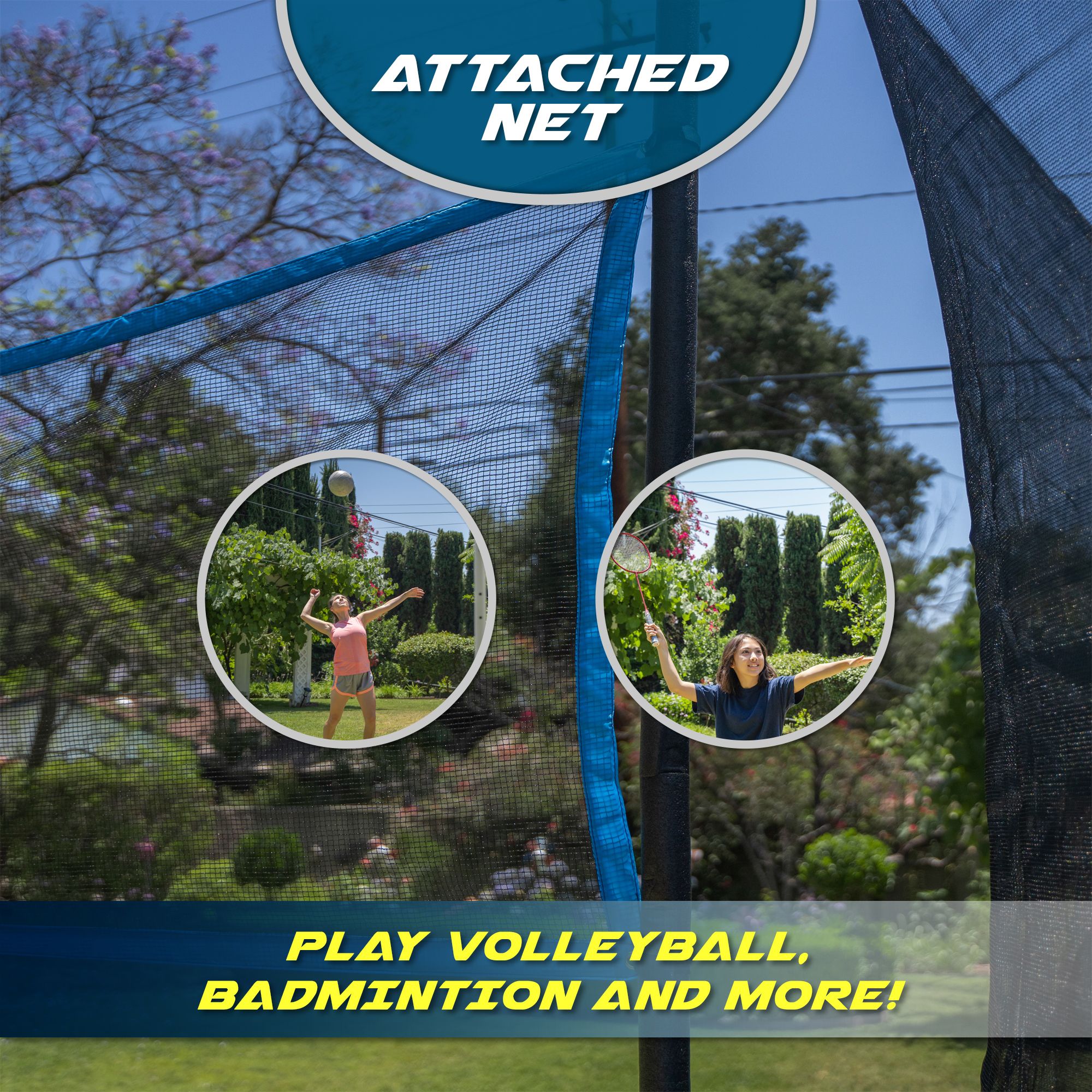 TruJump 14 Foot Trampoline with 3-in-1 Game product image