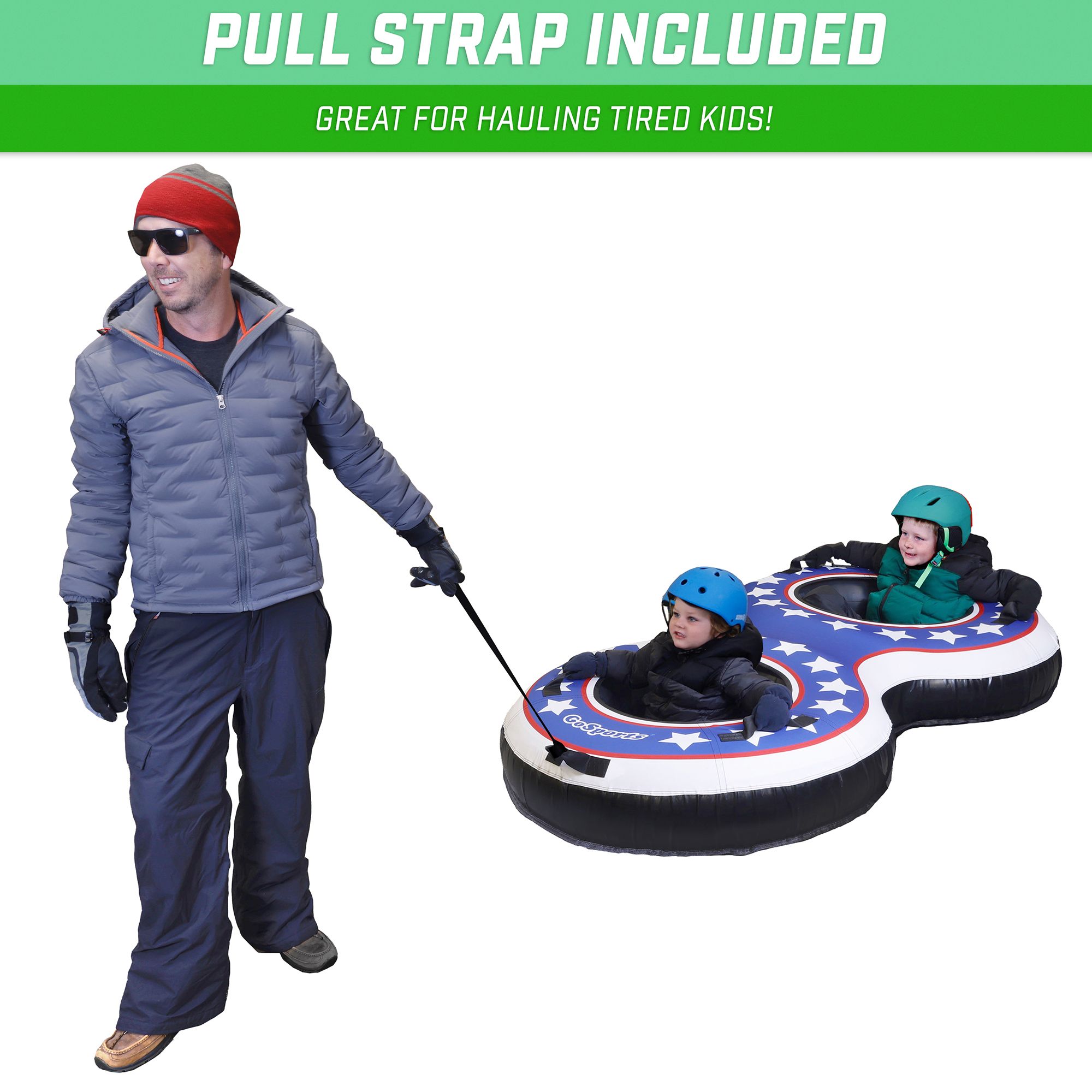 GoSports 2-Person Heavy Duty Snow Tube product image