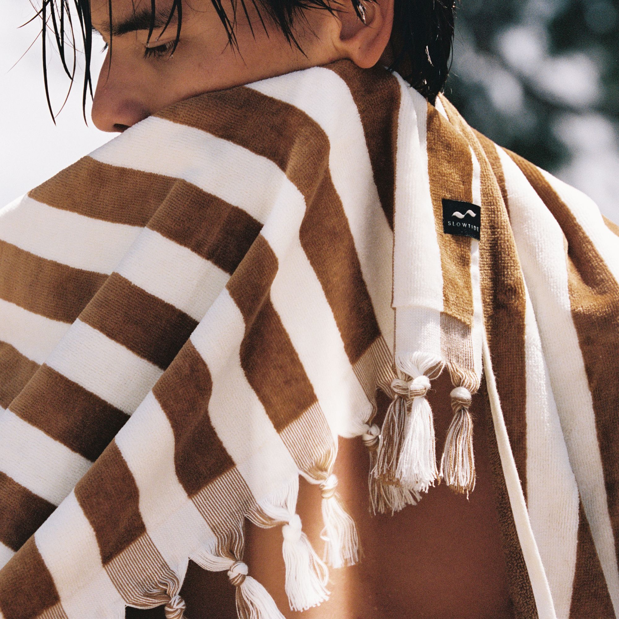 Slowtide Cabana Fringe Beachtowel Brush product image