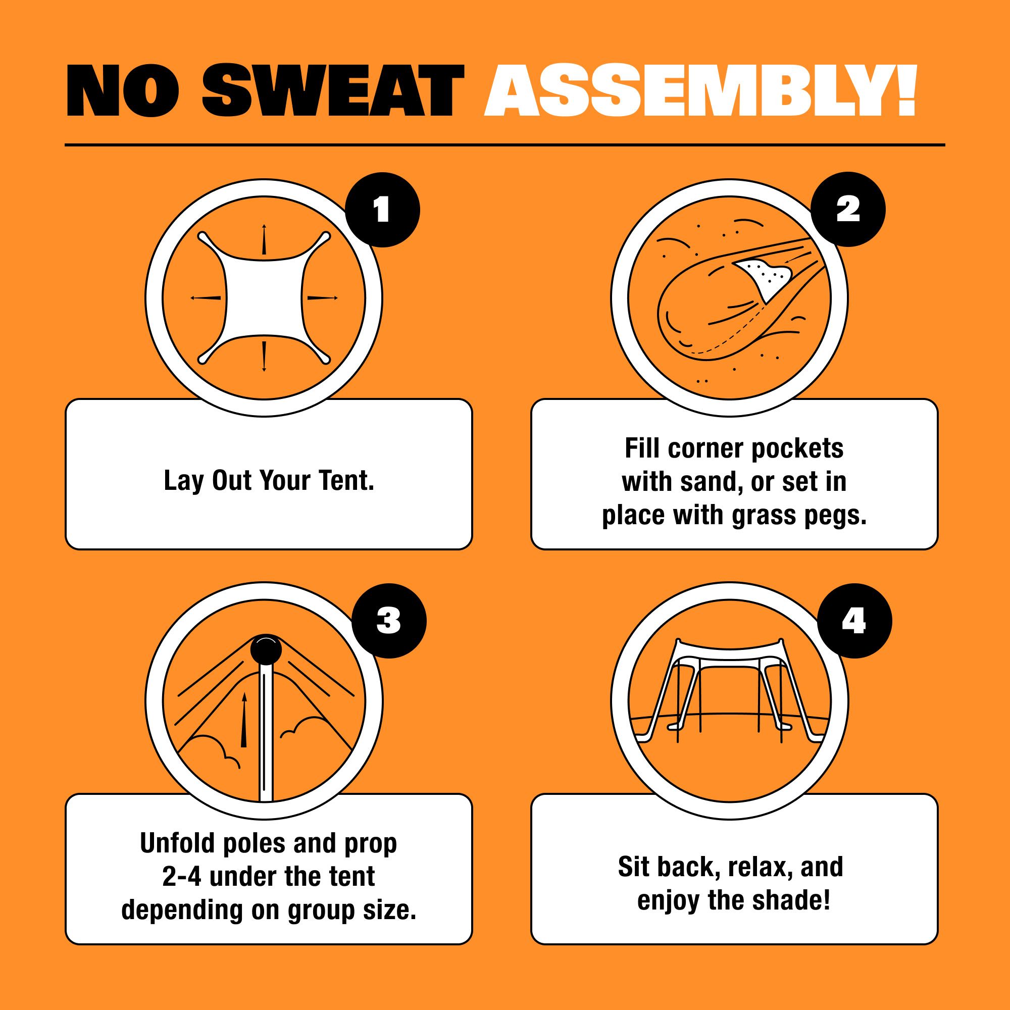 Sun Ninja 4-Person Beach Tent product image