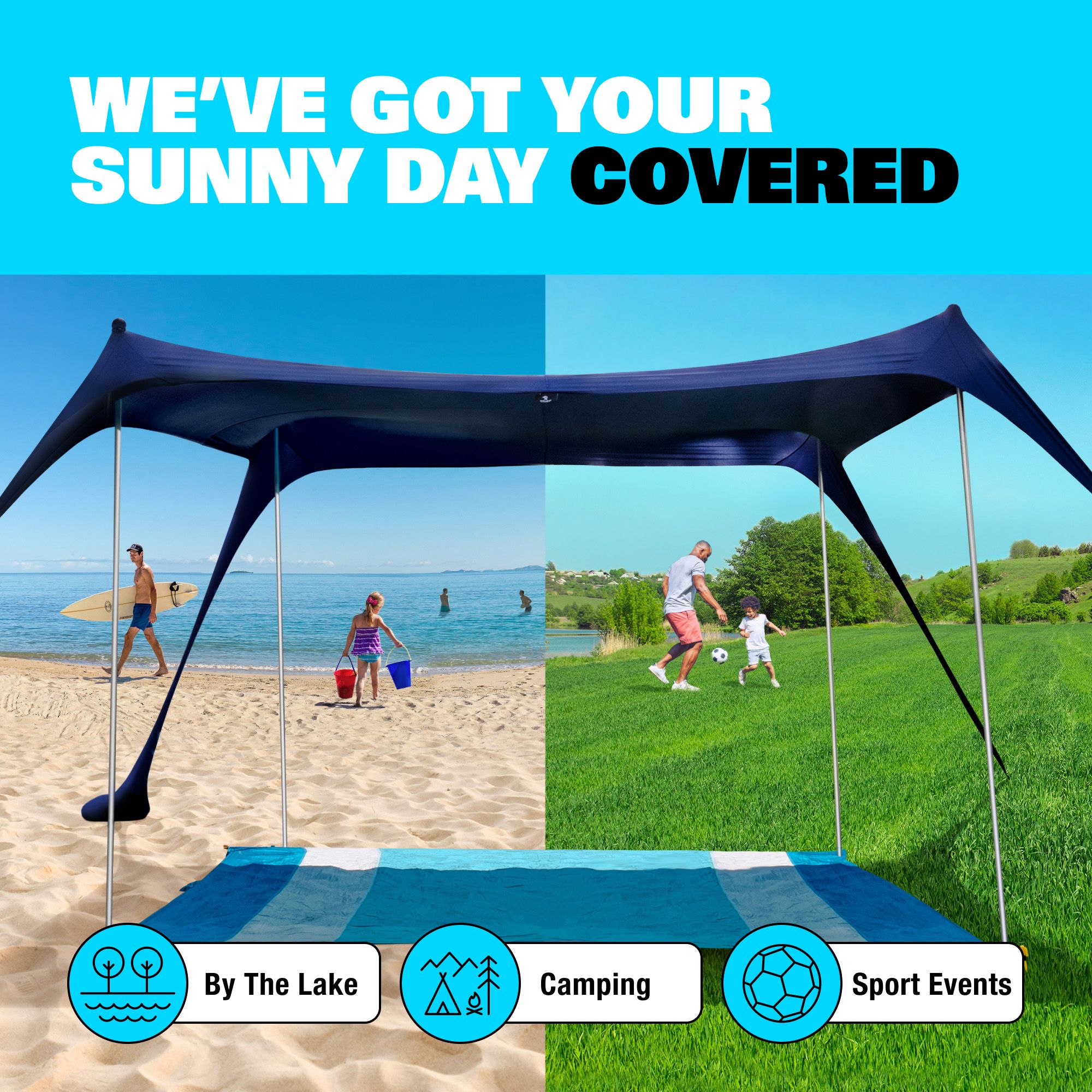 Sun Ninja 4-Person Beach Tent product image
