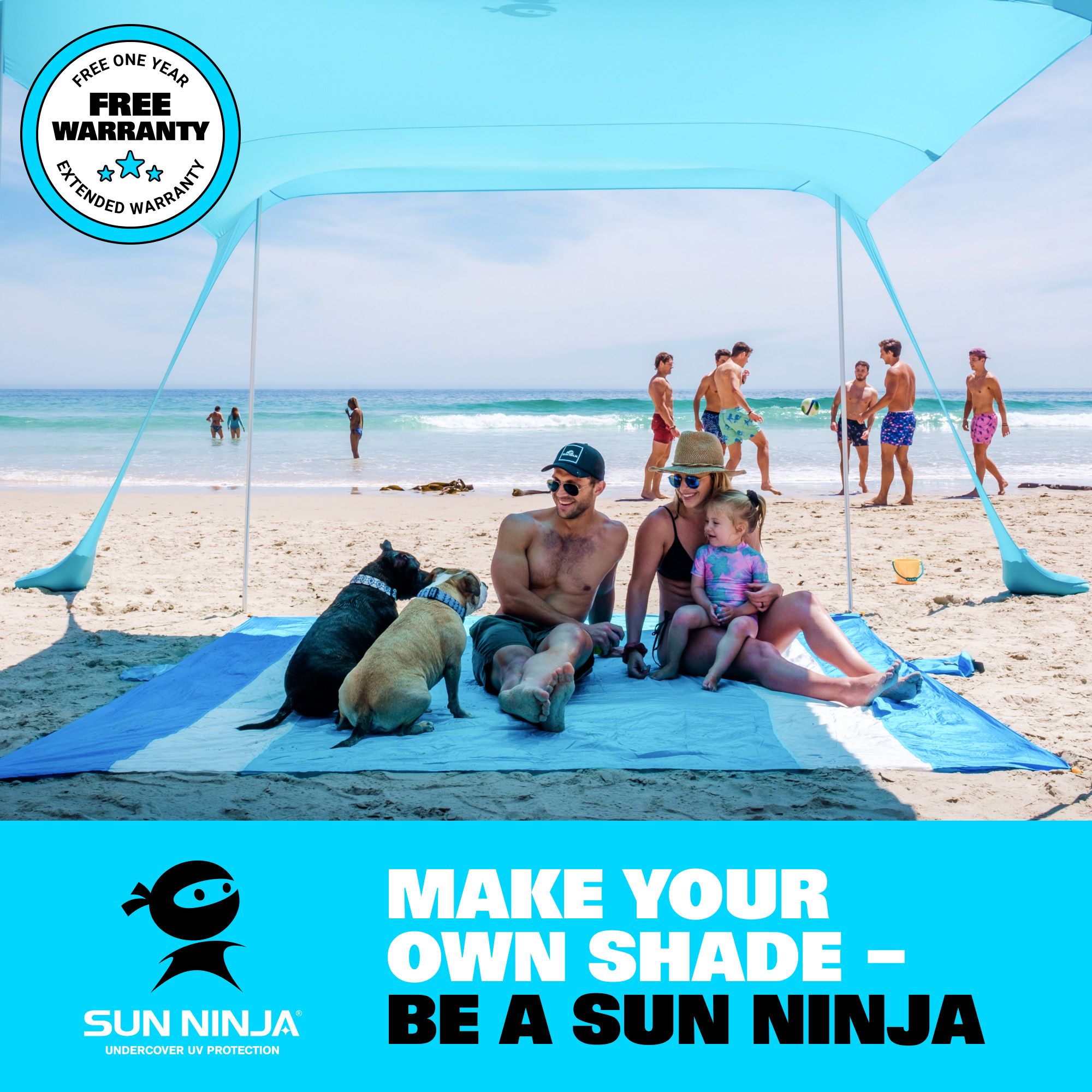 Sun Ninja 4-Person Beach Tent product image