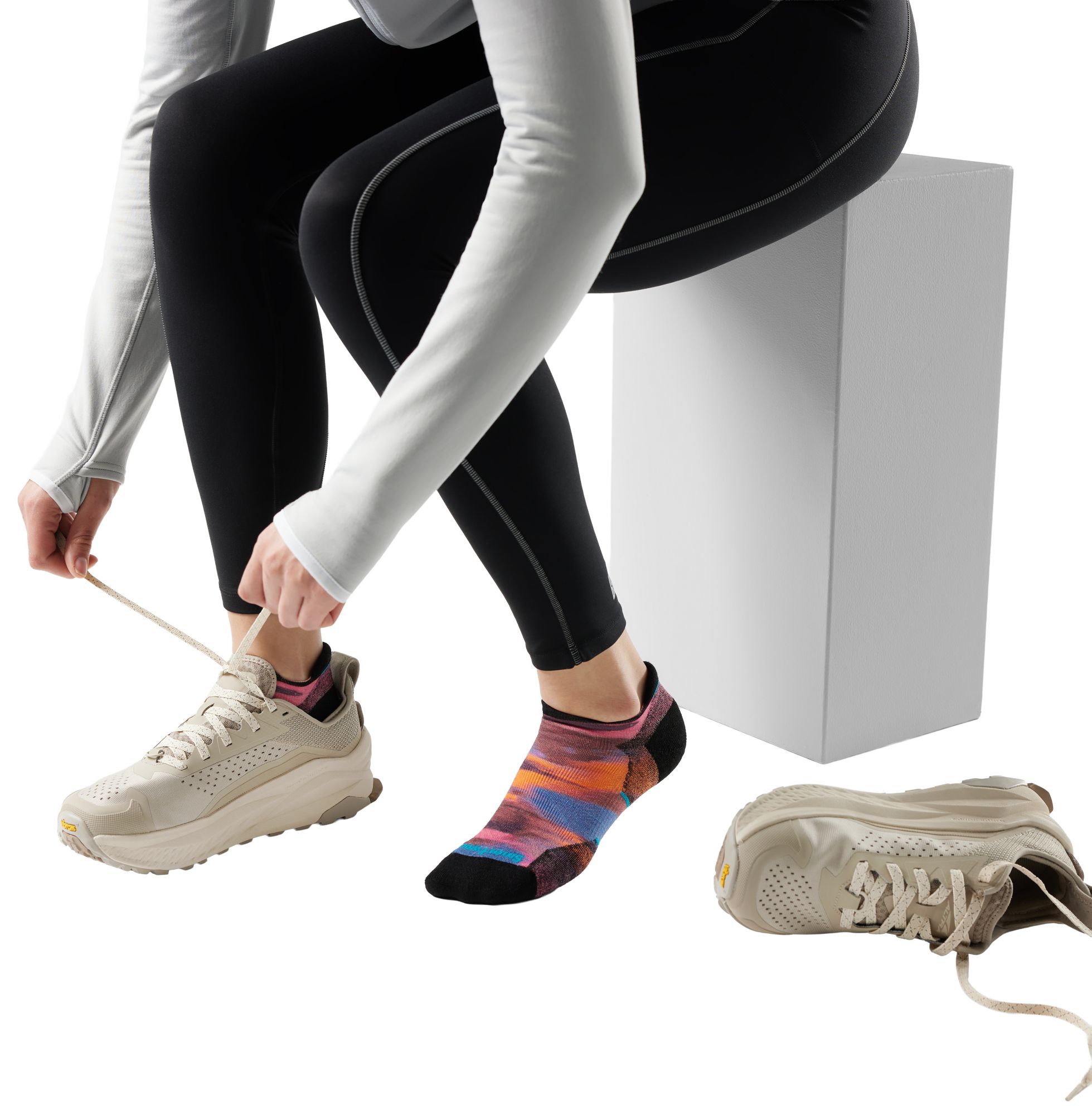 SmartWool Women's Run Targeted Cushion Brushed Print Low Ankle Socks product image