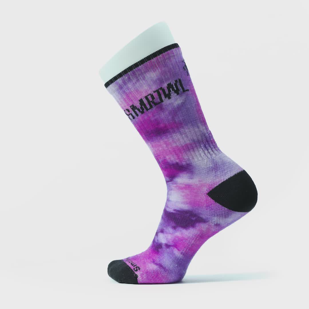 SmartWool Men's Athletic Far Out Tie Dye Print Targeted Cushion Crew Socks product