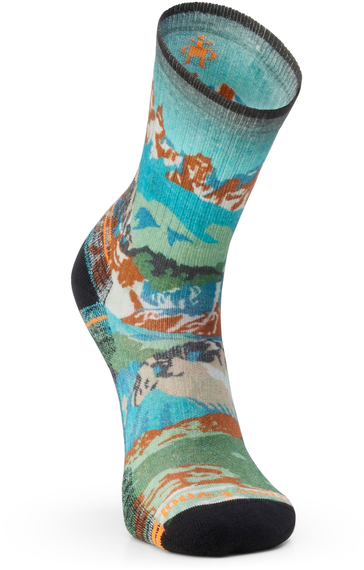 SmartWool Hike Light Cushion Alpine Trail Print Crew Socks product image