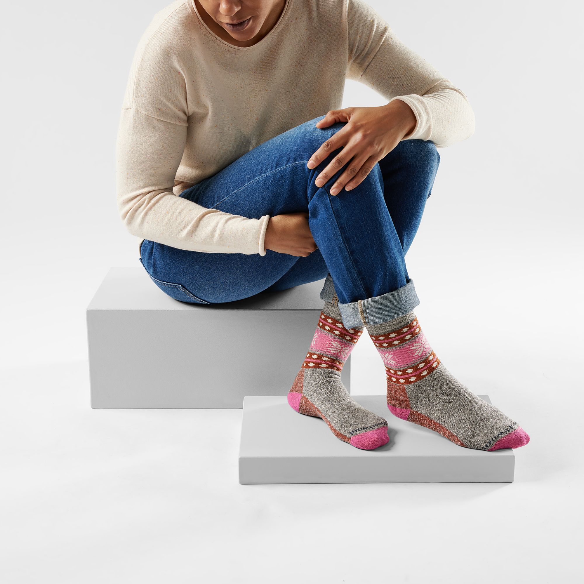 Smartwool Everyday Cozy Snowflake Dream Crew Socks product image