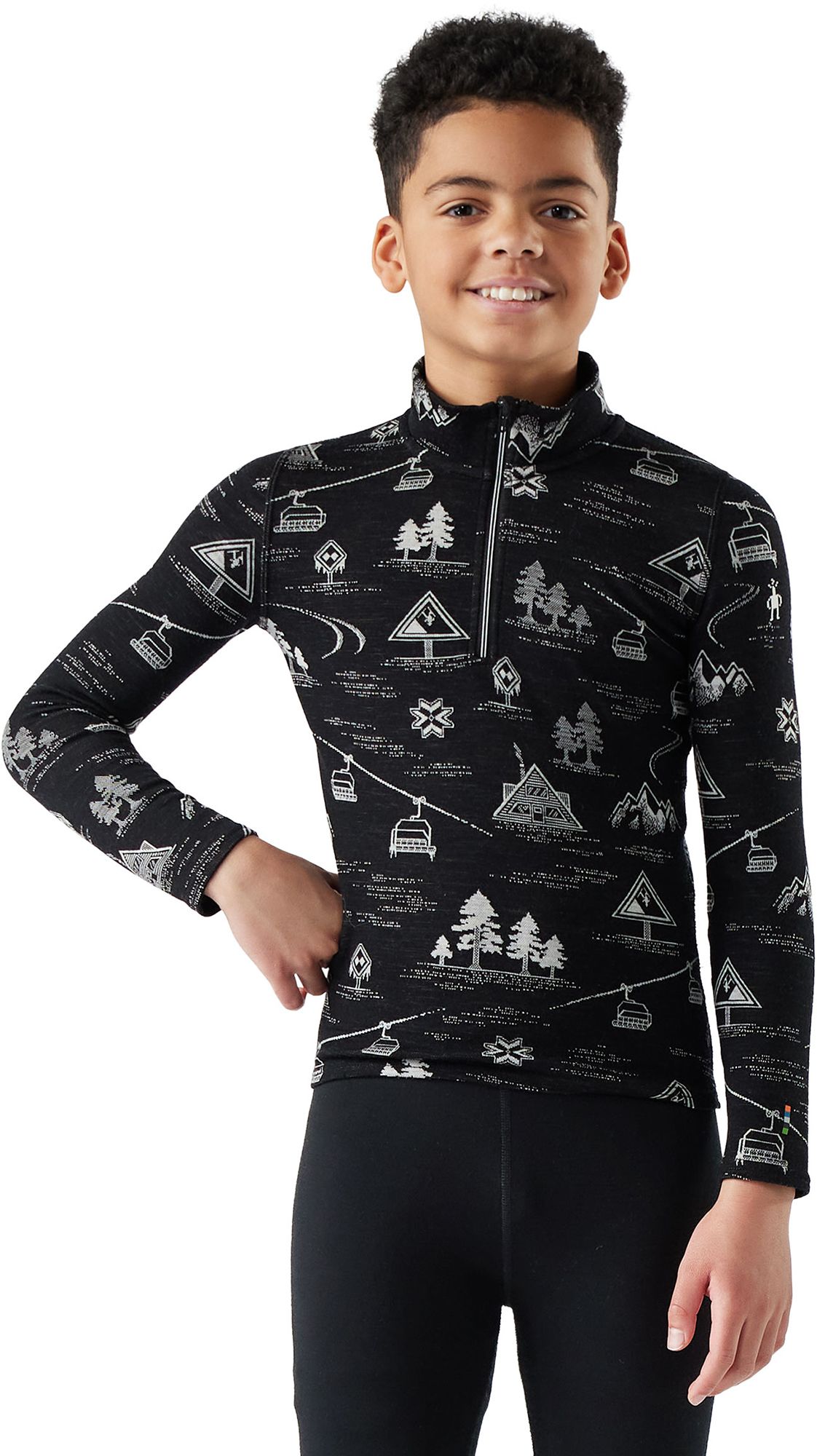Smartwool Youth Classic Thermal Merino Base Layer 1/4 Zip Boxed product image