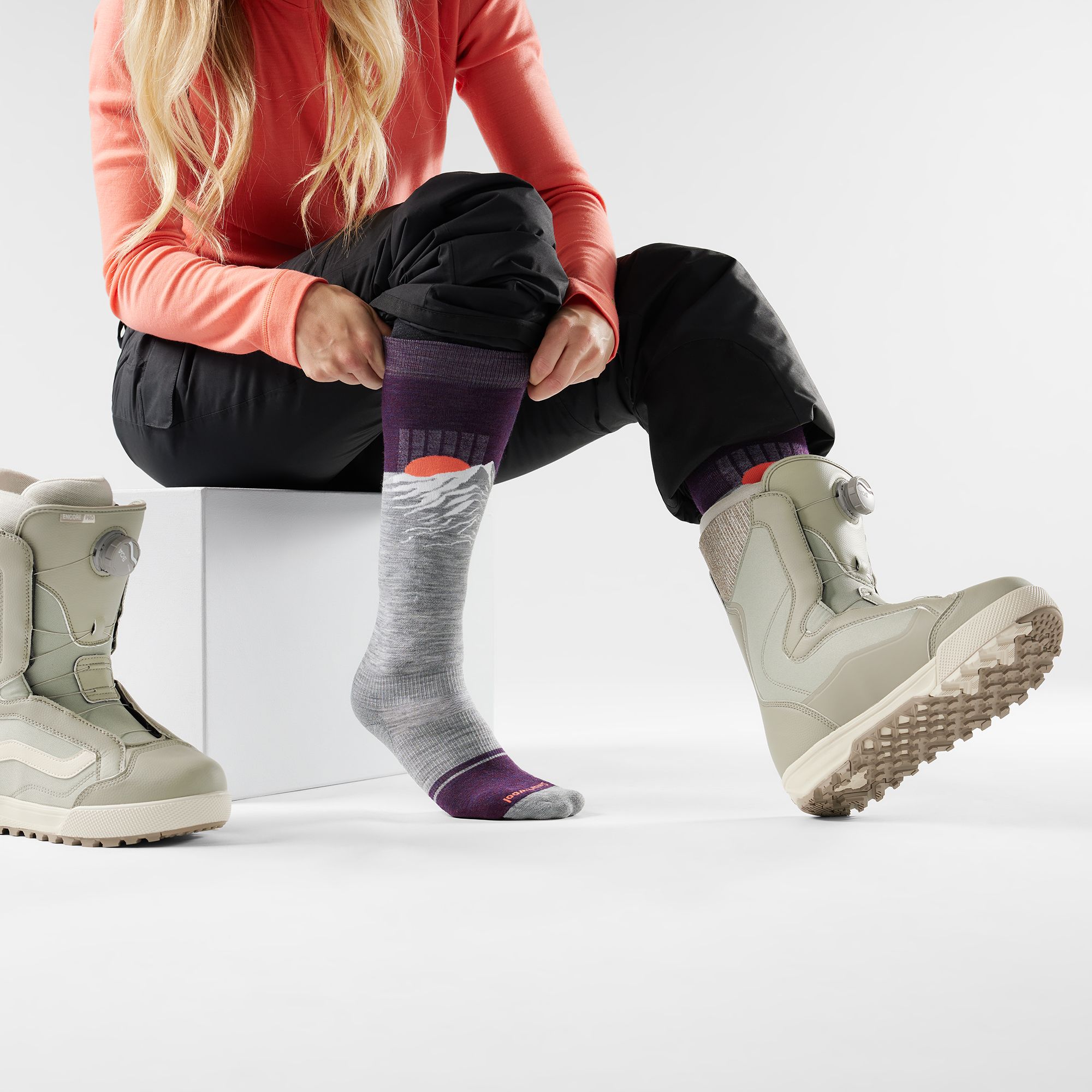 Smartwool Women's Snowboard Valley Sunset Over The Calf Socks product image