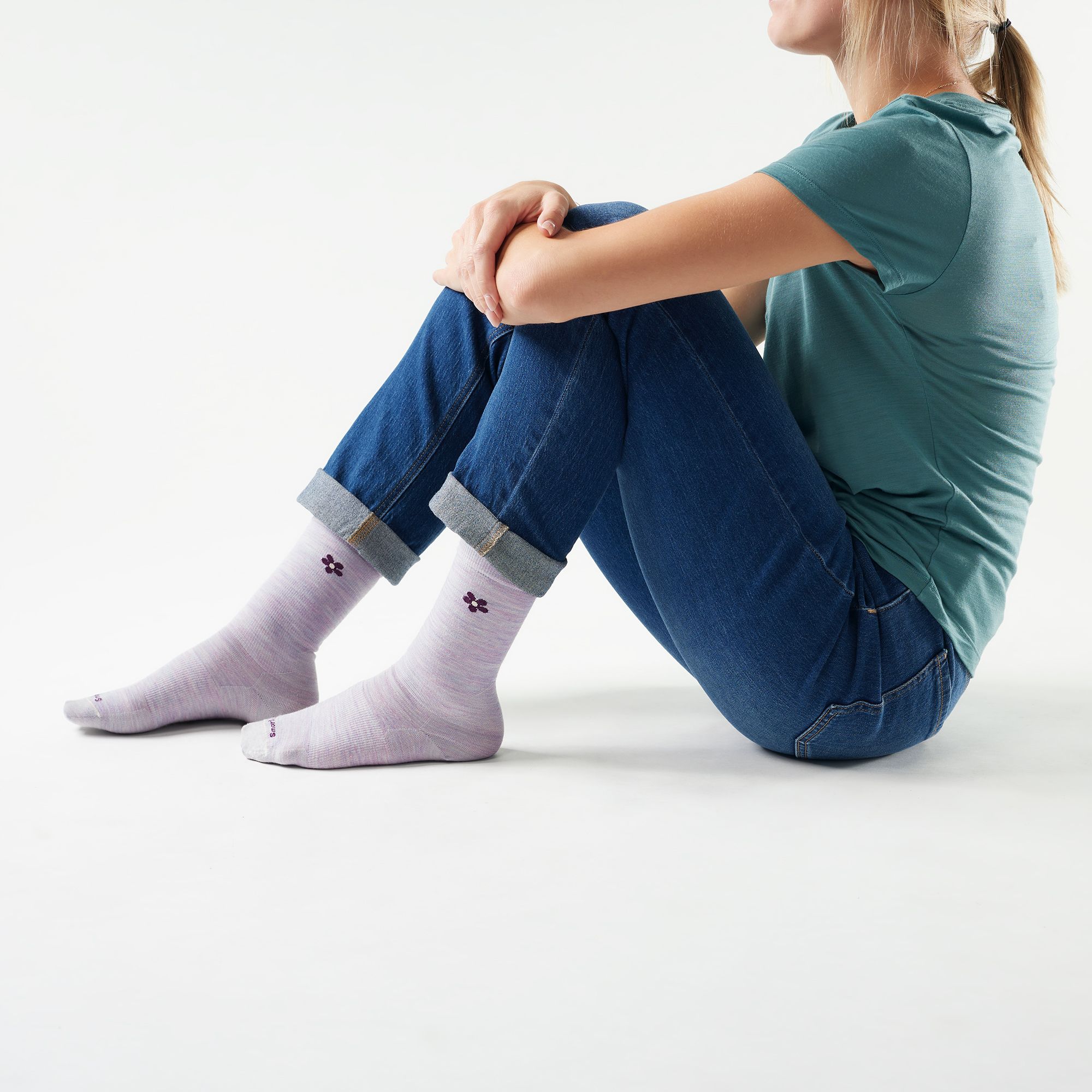 SmartWool Women's Everyday Groovy Bloom Crew Socks product image