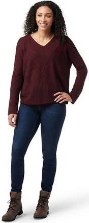 Smartwool Women's Shadow Pine Cable V-Neck Sweater product image