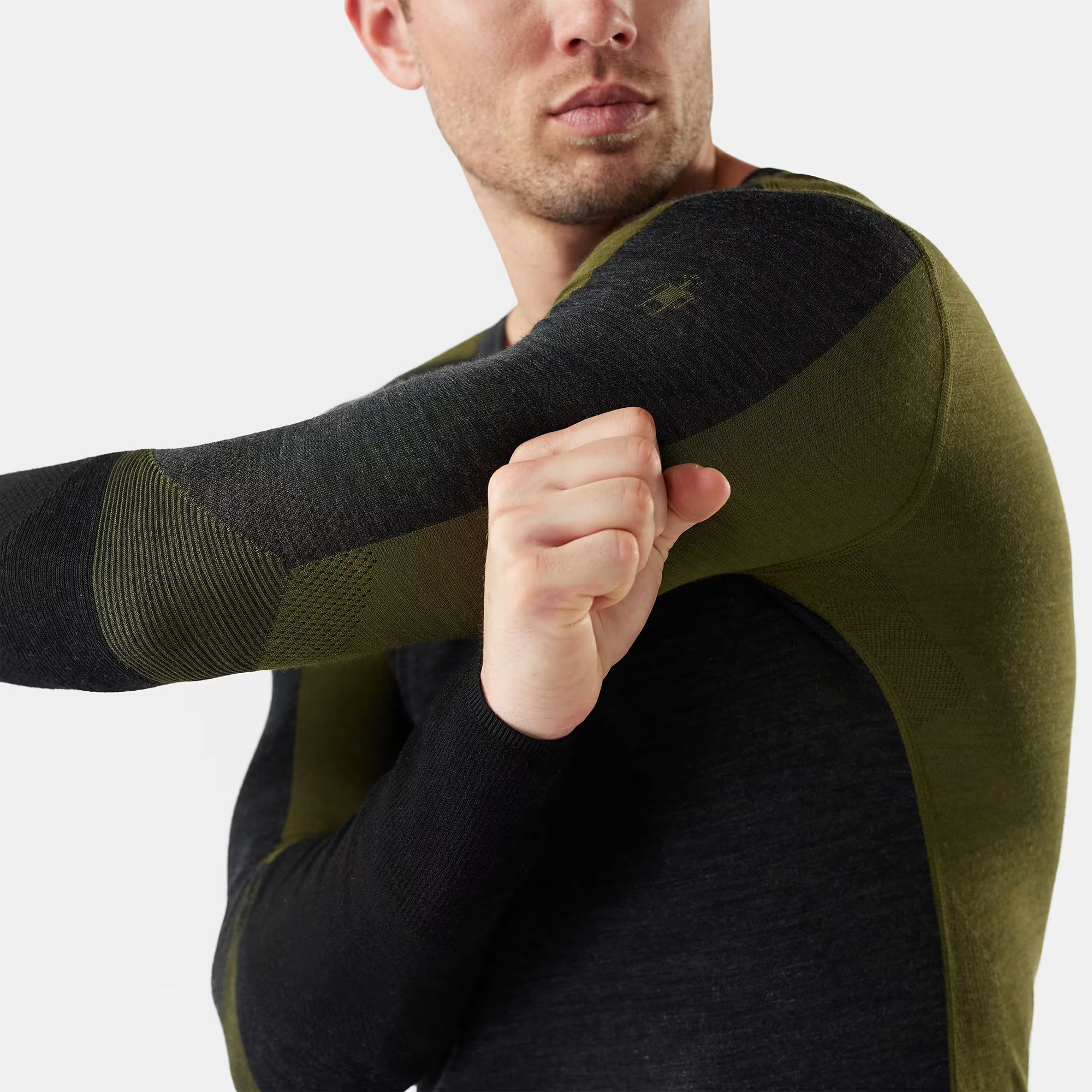 Smartwool Men's Intraknit Thermal Merino Base Layer Colorblock Crew Neck T-Shirt product image