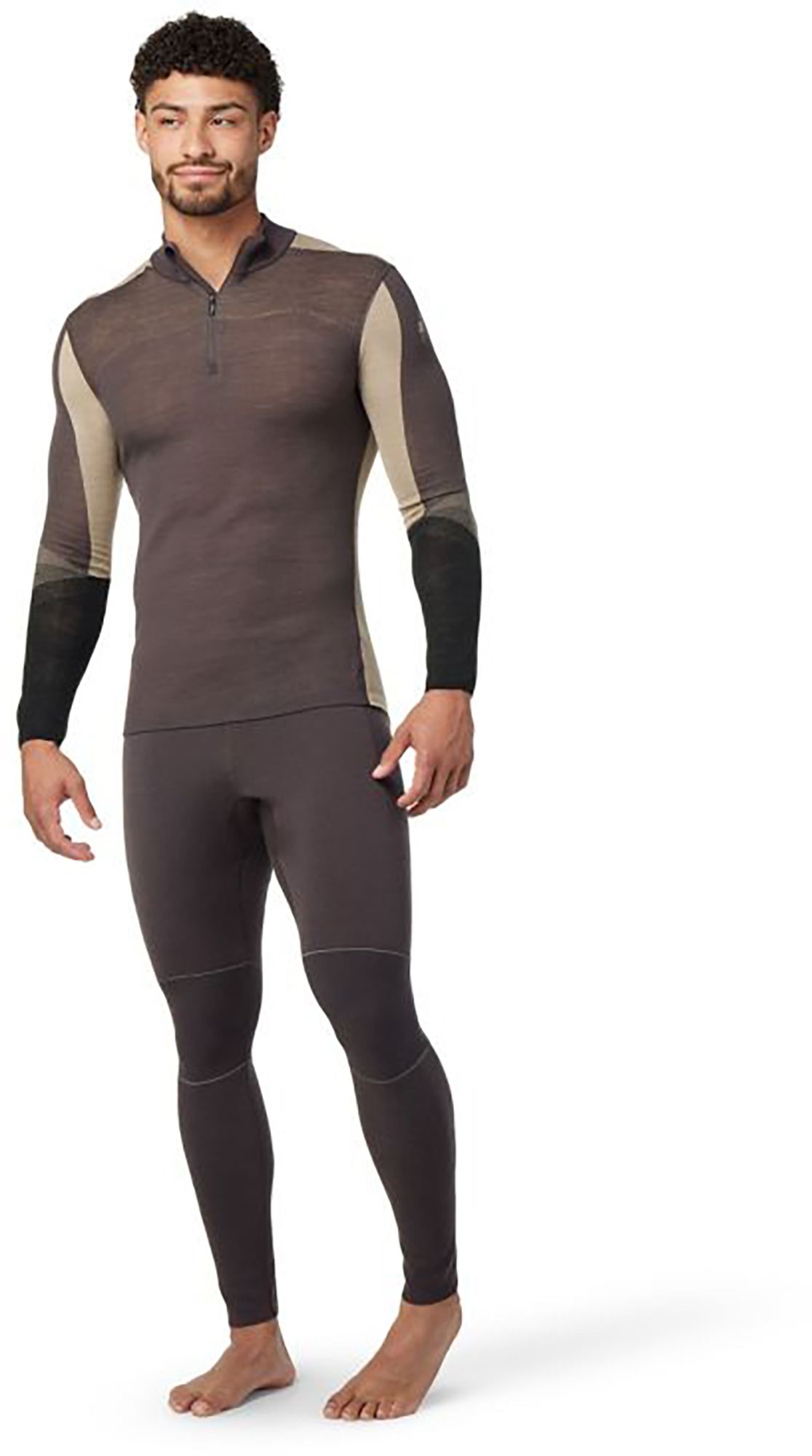 Smartwool Men's Intraknit Thermal Merino Base Layer Colorblock Quarter-Zip Shirt product image