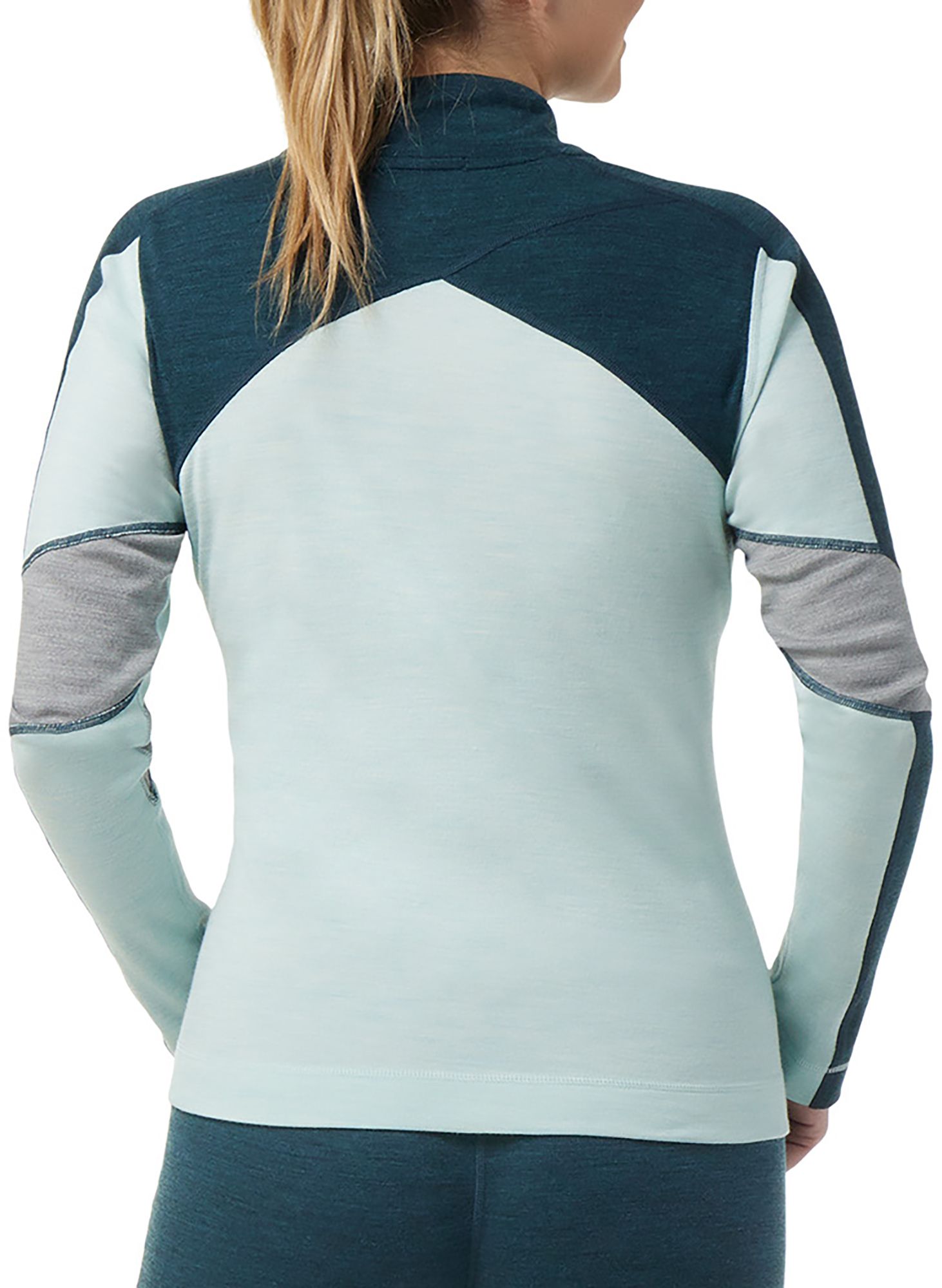 Smartwool Women's Classic Thermal Merino Colorblock ¼ Zip Base Layer product image