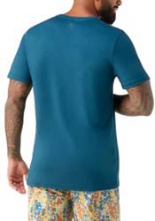 Smartwool Mens Merino Sport 150 Two Peaks T-Shirt (Iceberg Blue)