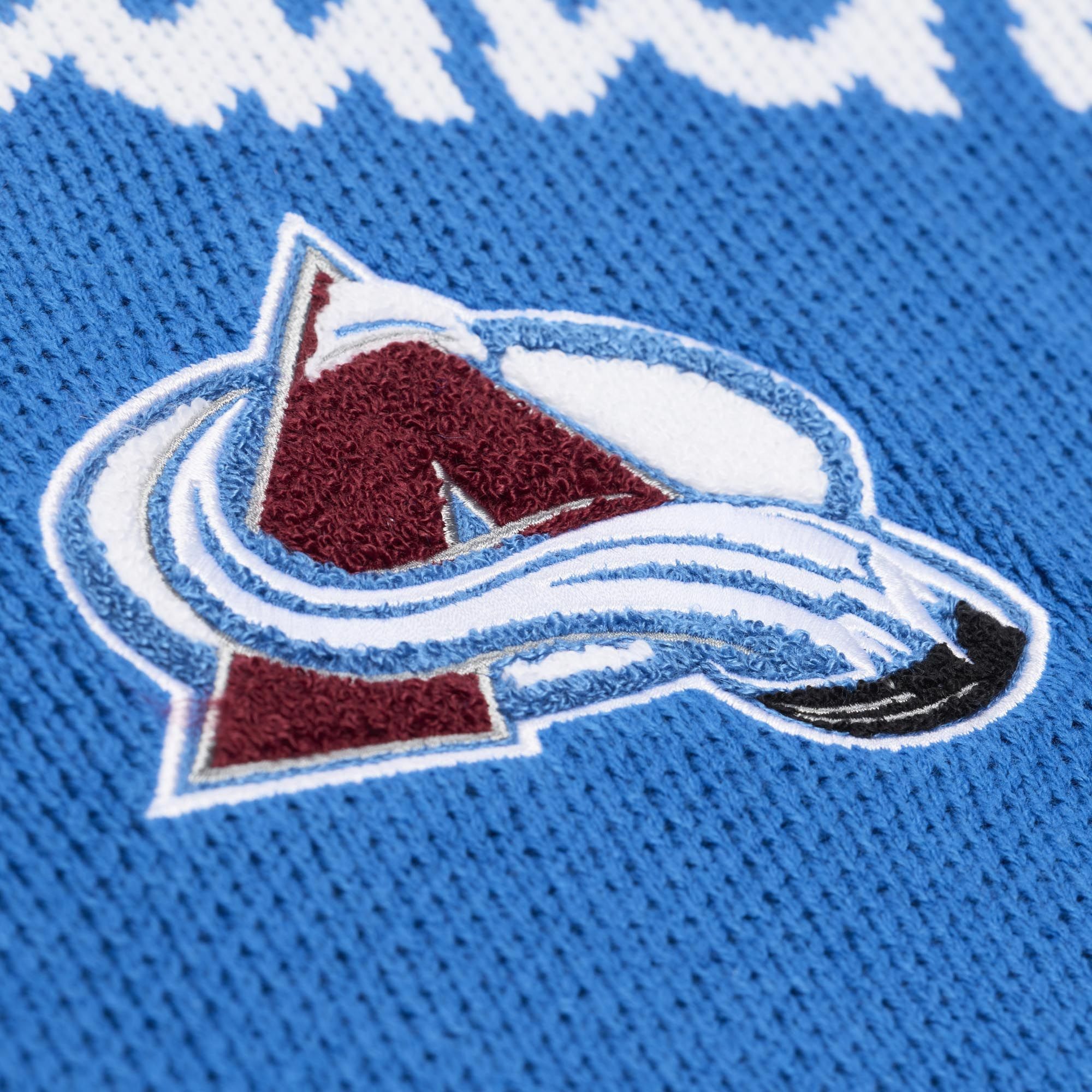 Mitchell & Ness Men's Colorado Avalanch Head Coach Detroit Blue Sweater product image