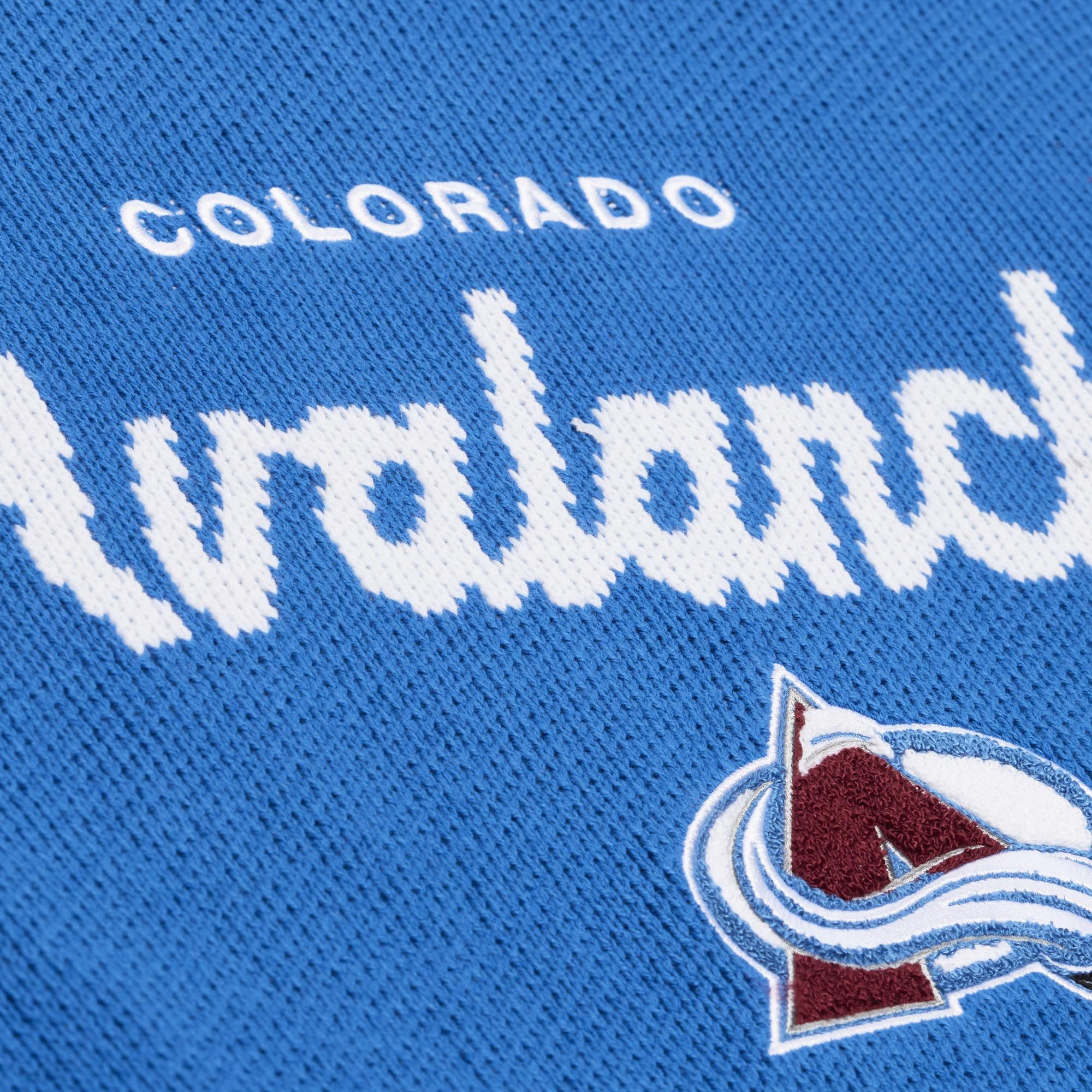 Mitchell & Ness Men's Colorado Avalanch Head Coach Detroit Blue Sweater product image