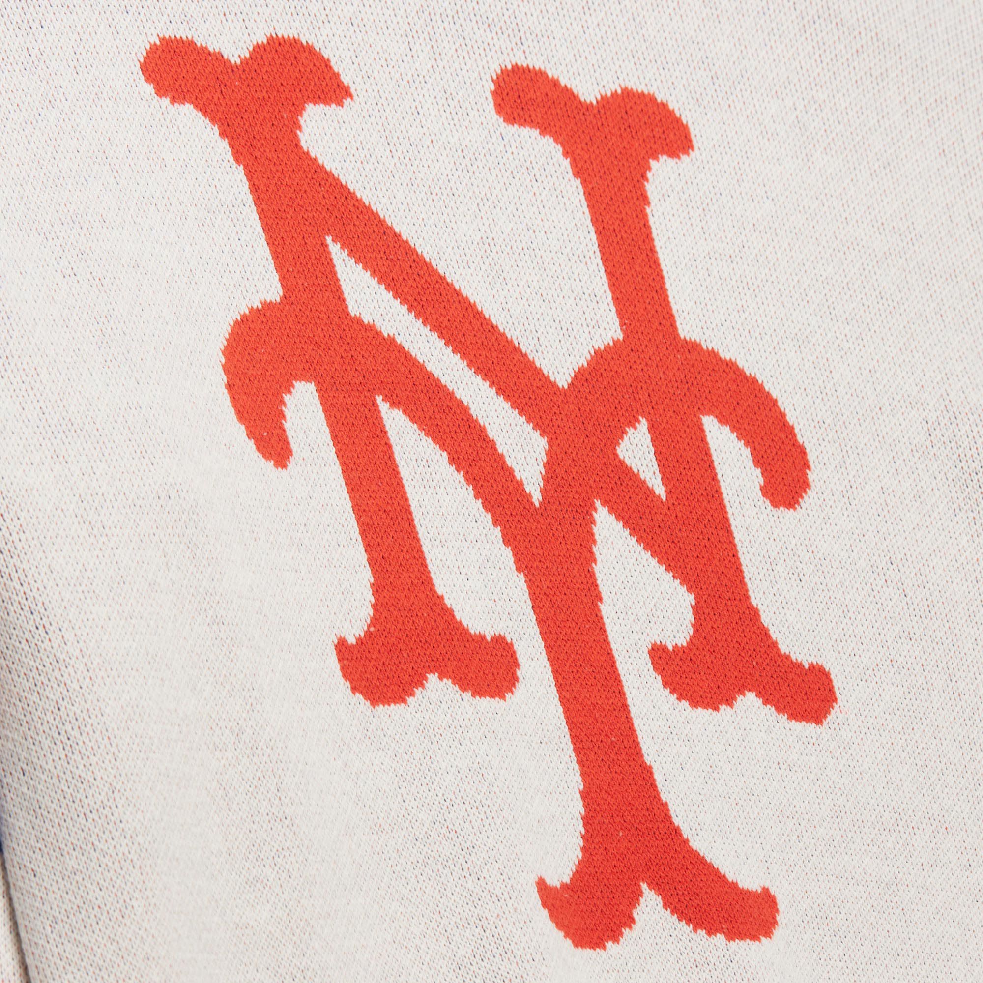 Mitchell & Ness Men's New York Mets Cream Retro Logo Sweater product image