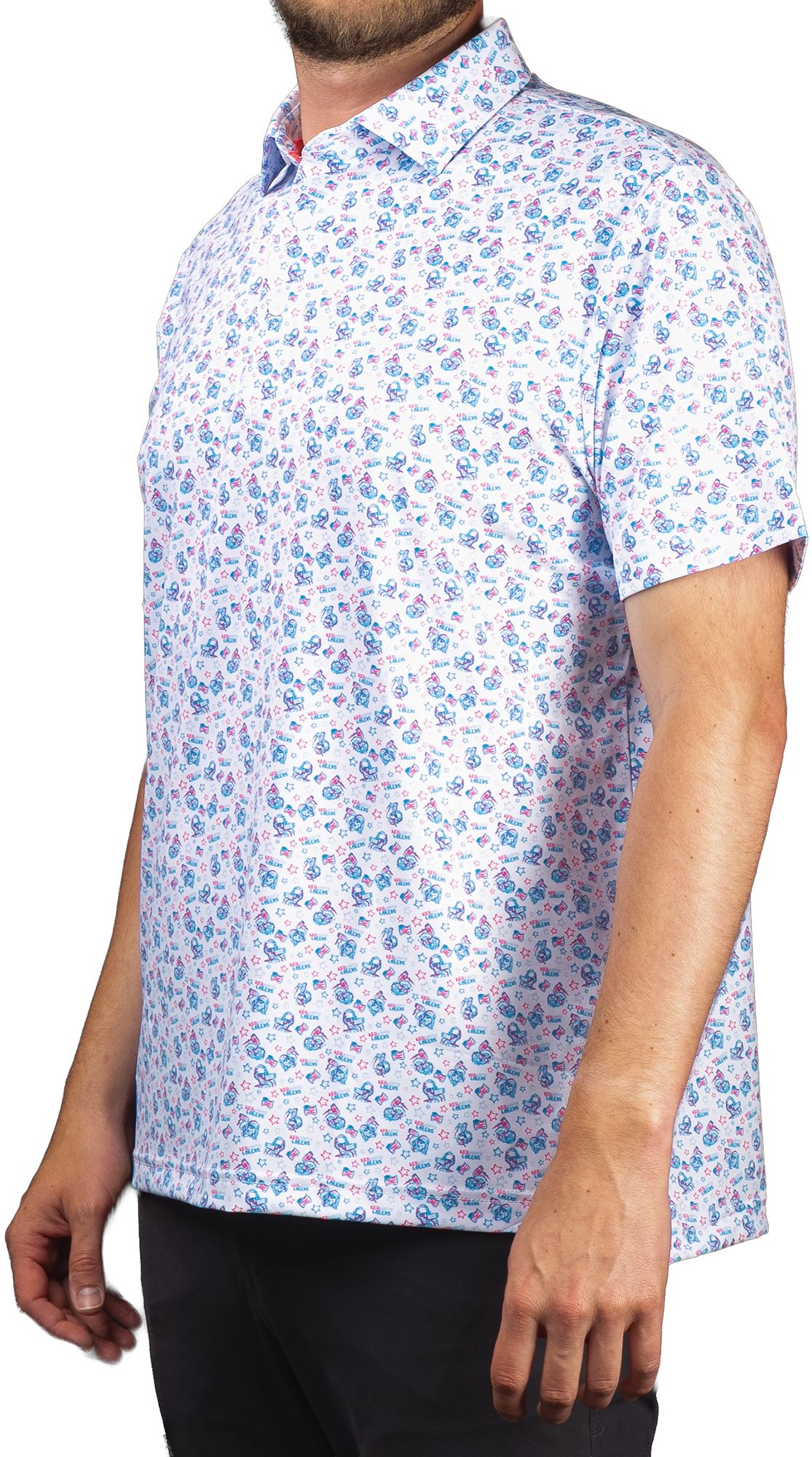 SWAG Men's Red White And Beers Classic Golf Polo product image