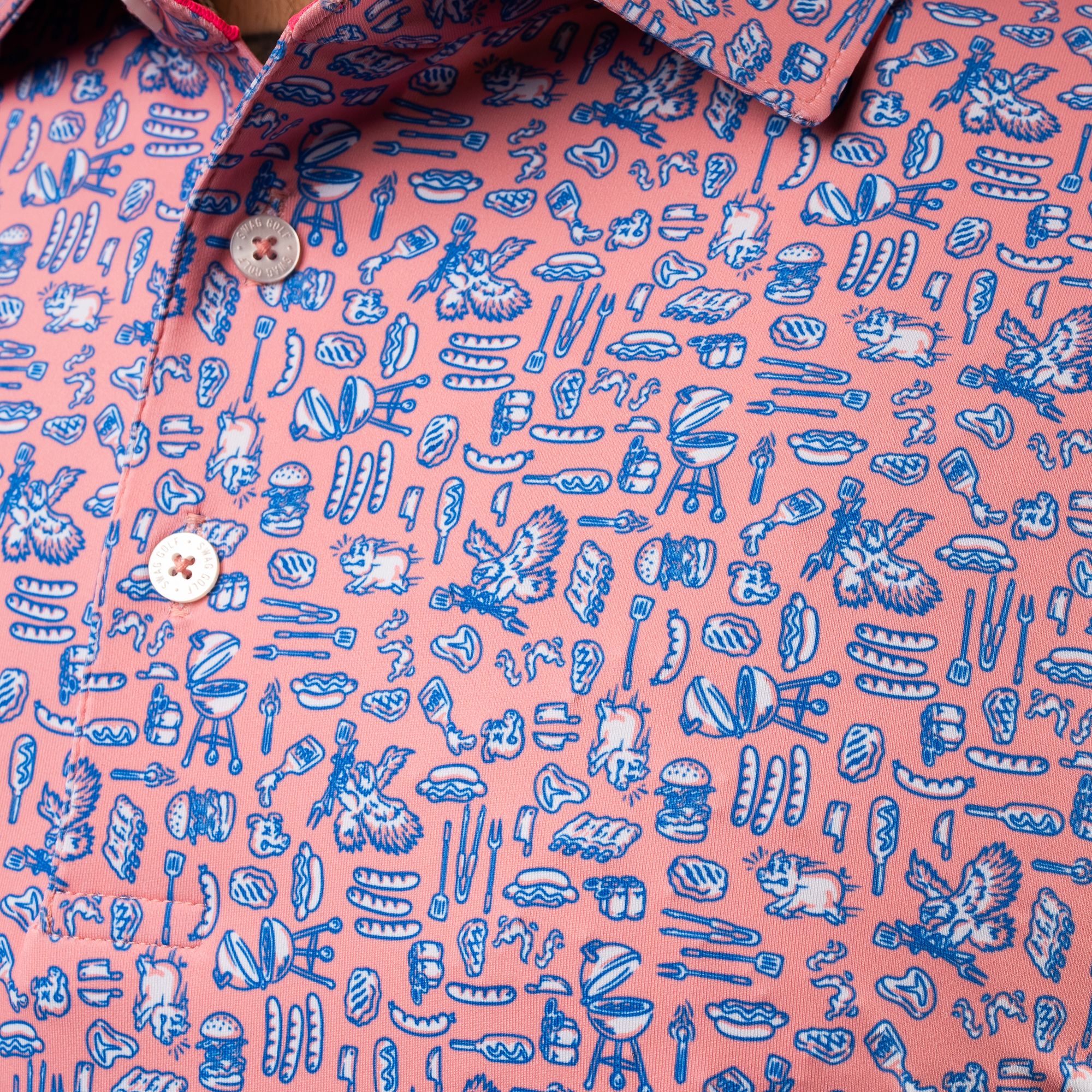SWAG Men's Backyard BBQ Classic Golf Polo product image
