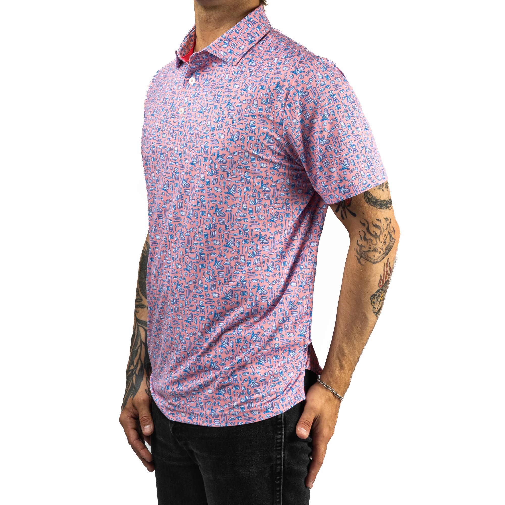 SWAG Men's Backyard BBQ Classic Golf Polo product image